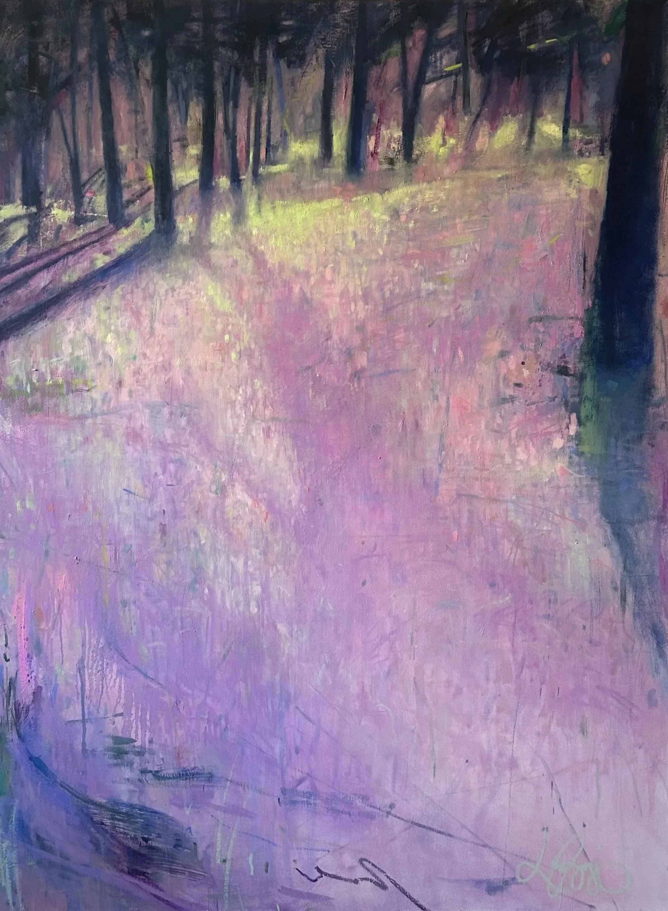 'Sanctuary', oil on canvas, 38" x 52", Private Collection.