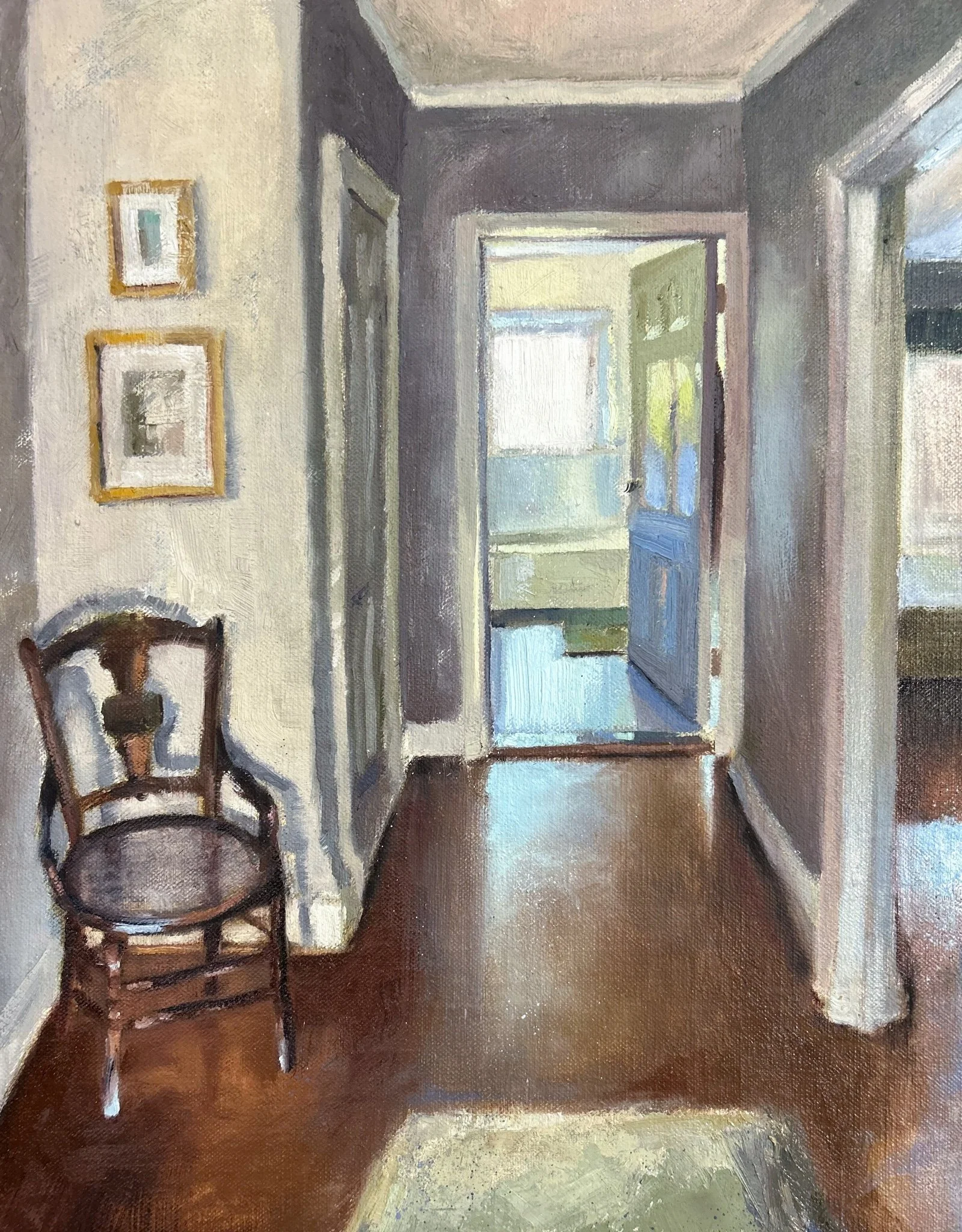 'Apartment Morning', Oil on linen panel, 11" x 14"