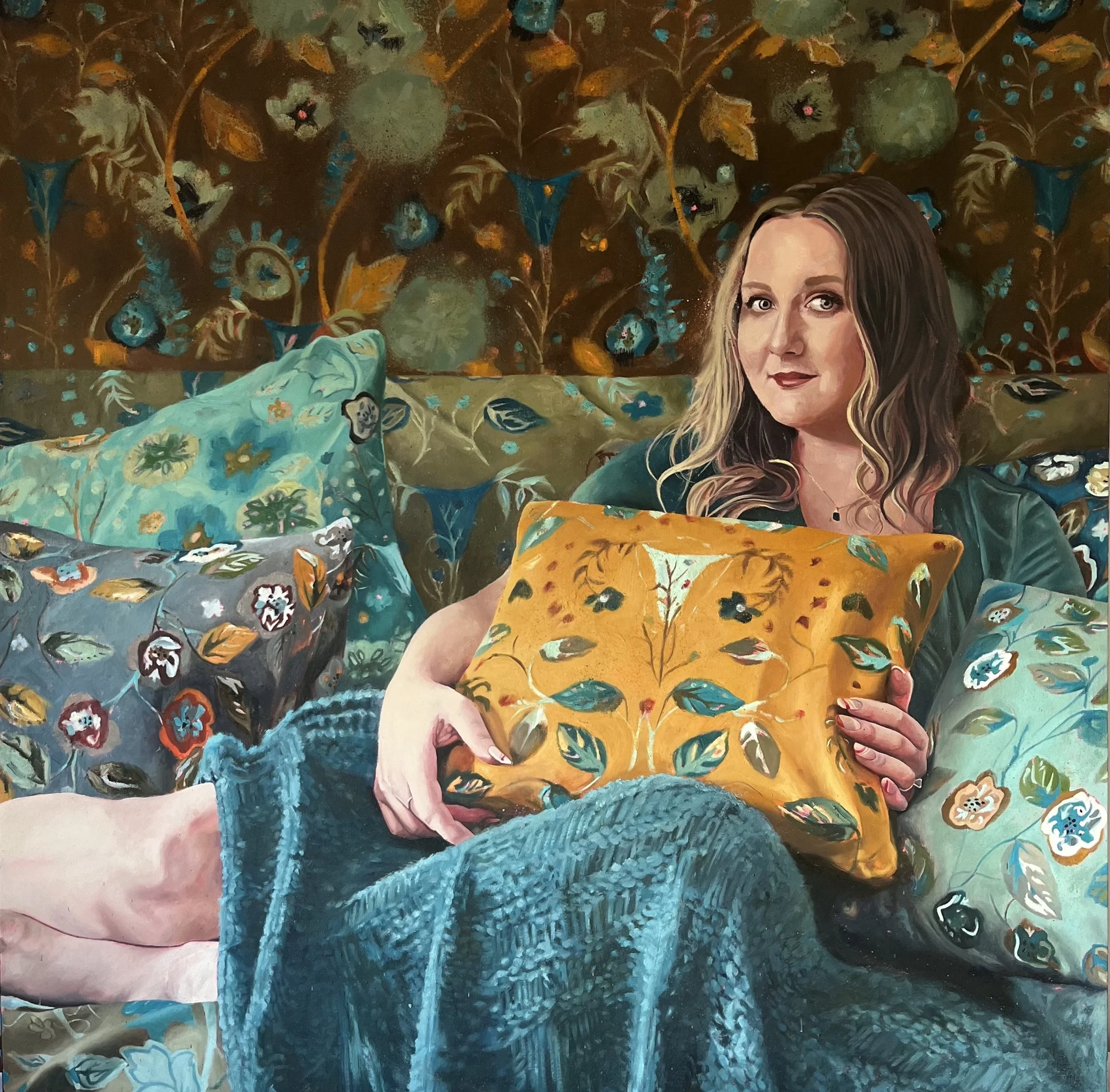 'Womb' Oil on canvas, 36" x 36", Private Collection.