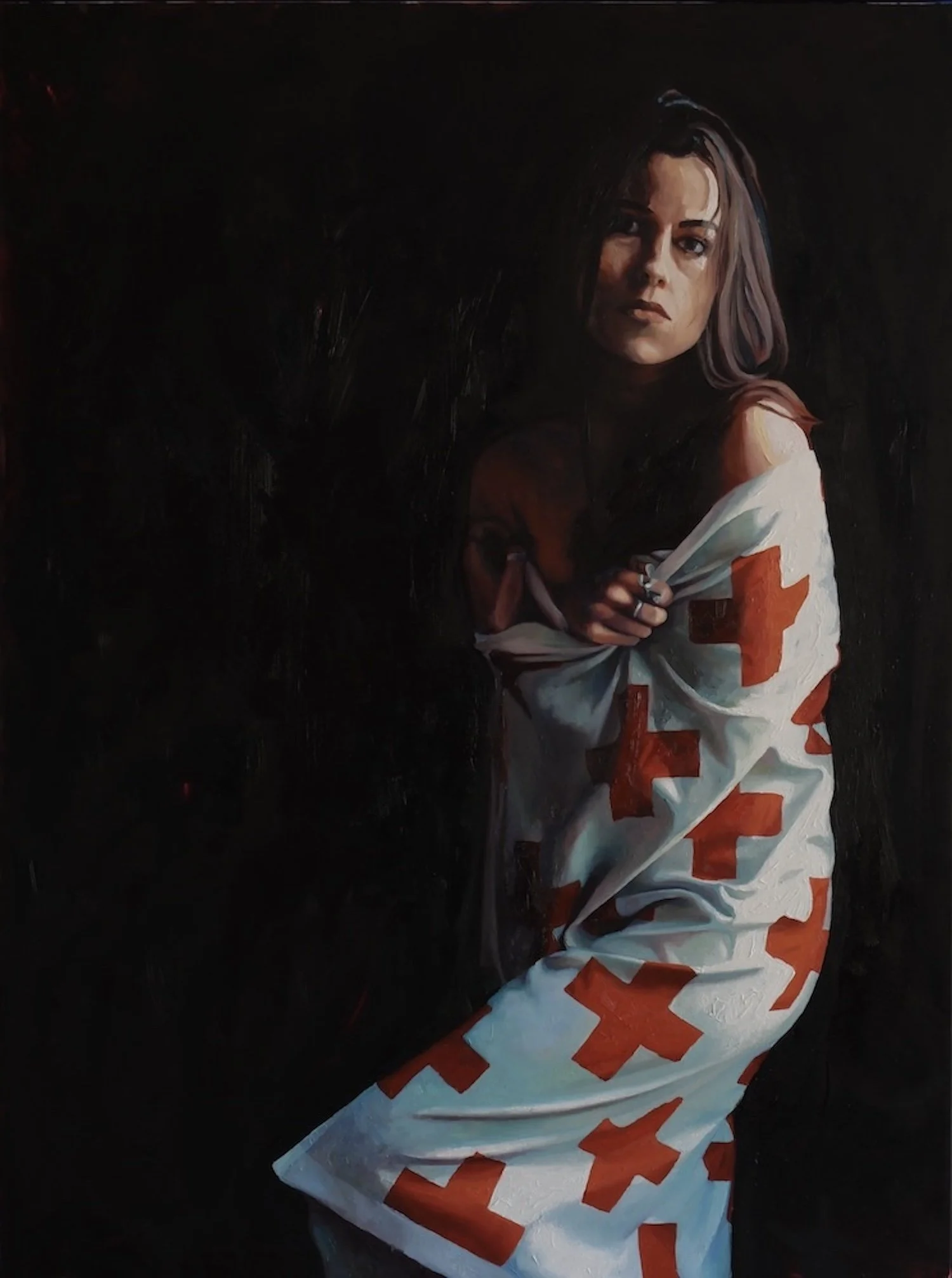 'Coverage', Oil on canvas, 30" x 40"