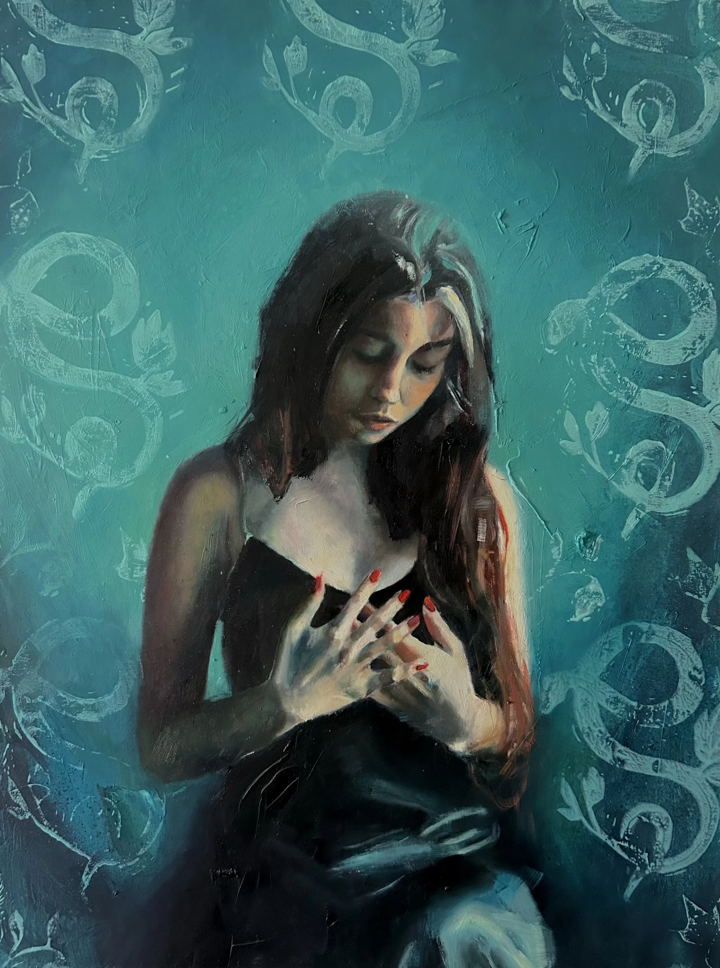 'Caretaker', Oil on canvas, 18" x 24"