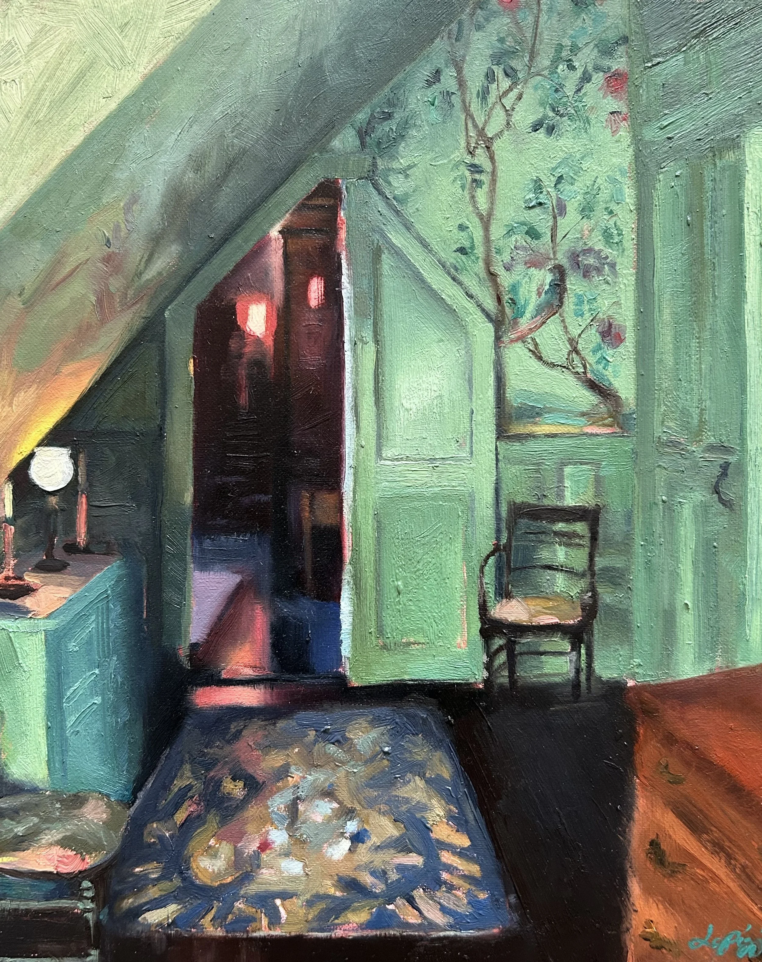 'Sleeper-McCann House', Oil on linen panel, 8" x 10", Available. 