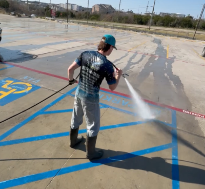 Commercial power washing near me in Weatherford, TX