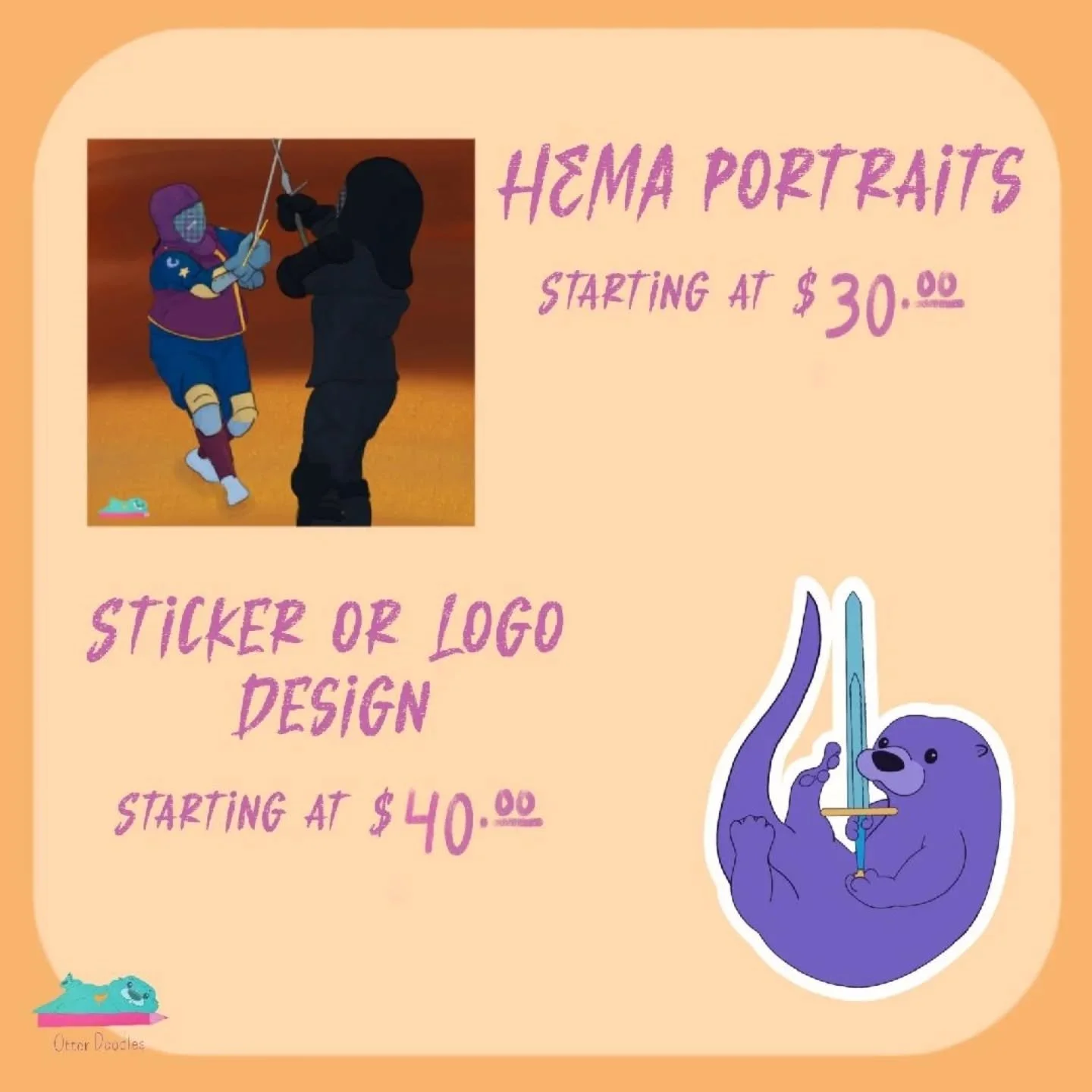 In honor of small business Saturday we are giving some shout outs to people that contribute to our school directly and are local. 

@otterdoodler fences with CSHF and always brings her determination and will to learn! She also is a welcoming presence