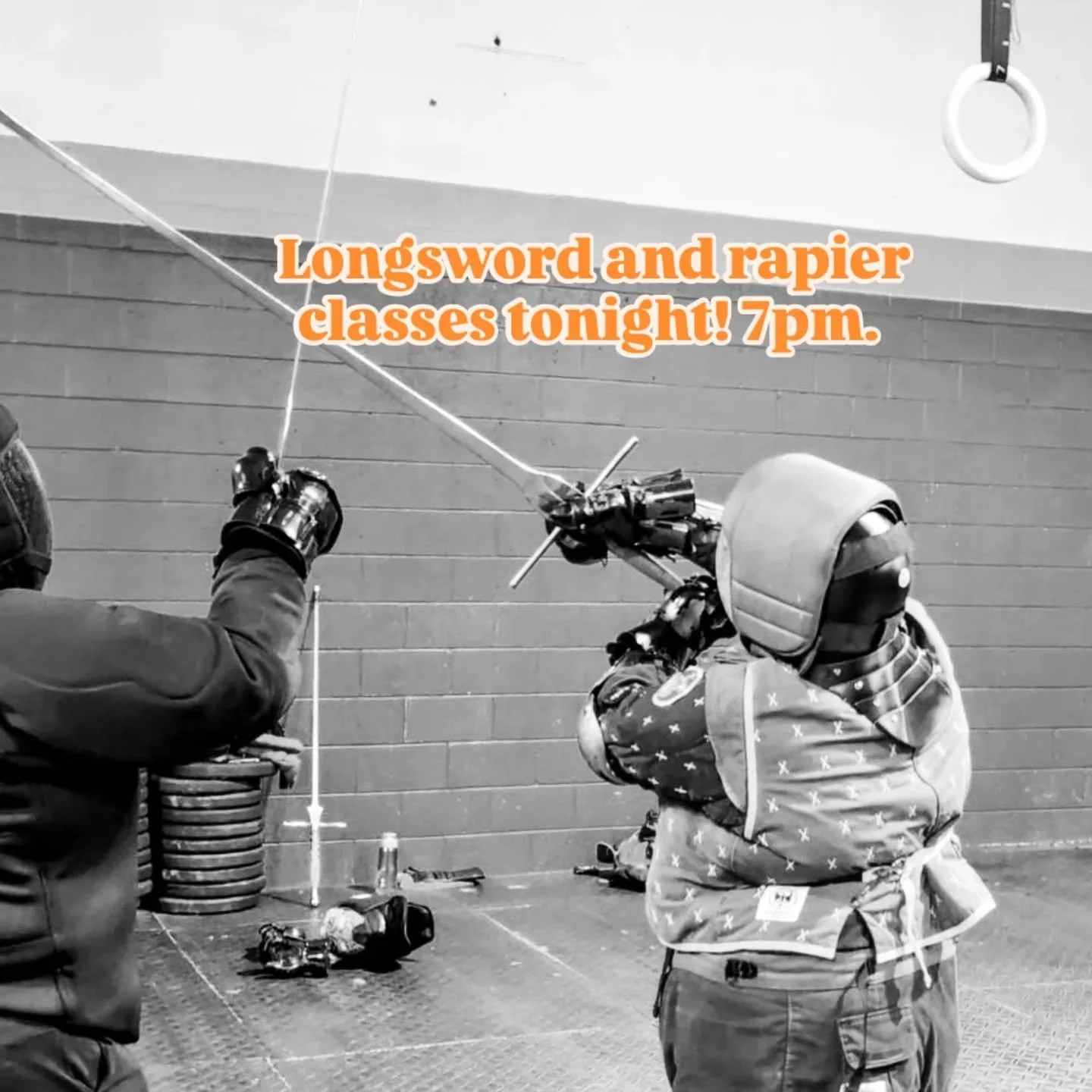 Longsword and rapier classes tonight at 7pm! 

.
.
.

#hema #historicaleuropeanmartialarts #longsword #rapier #martialarts #cleveland #gym #training