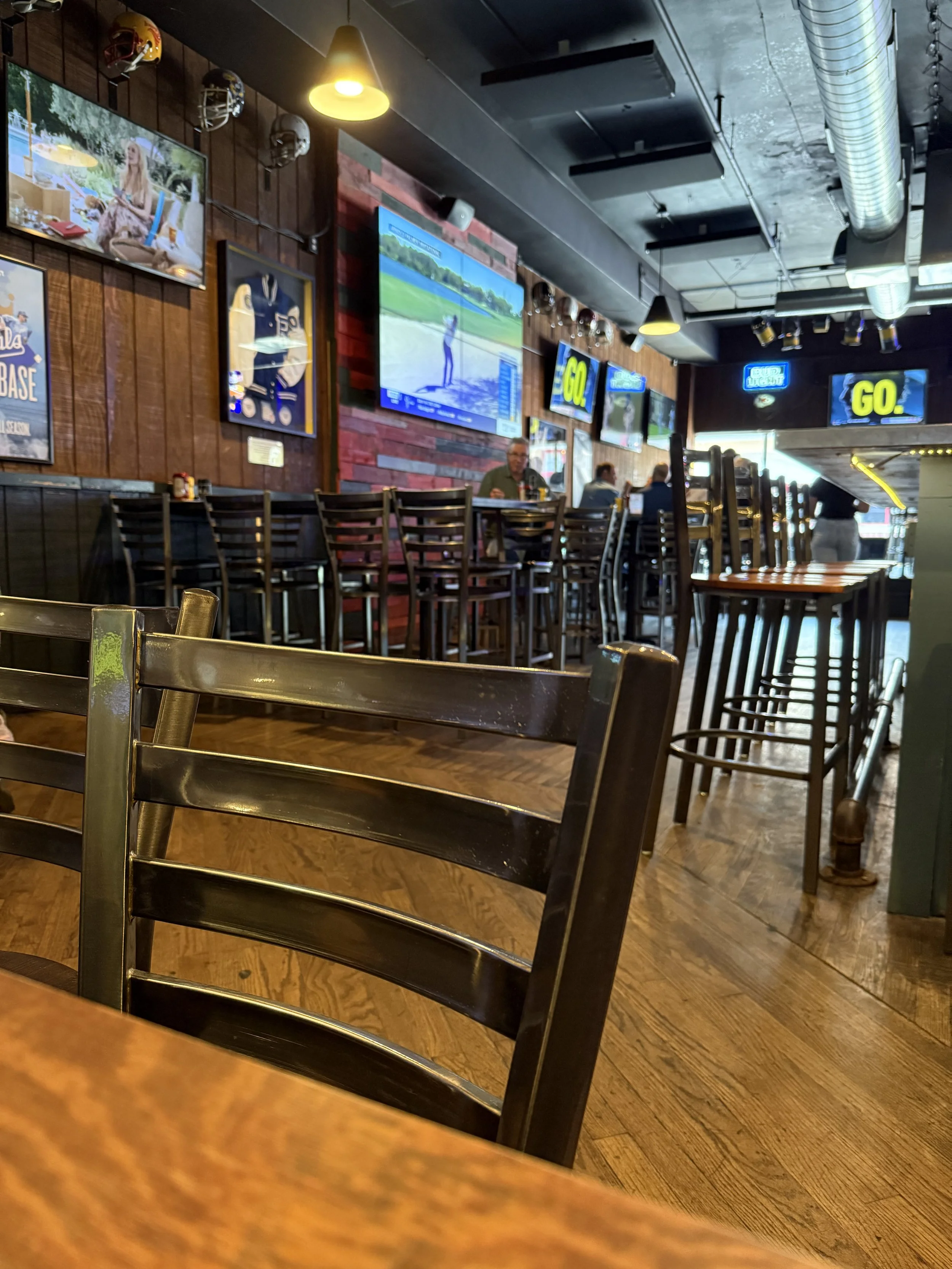 Interior photo of a sports bar