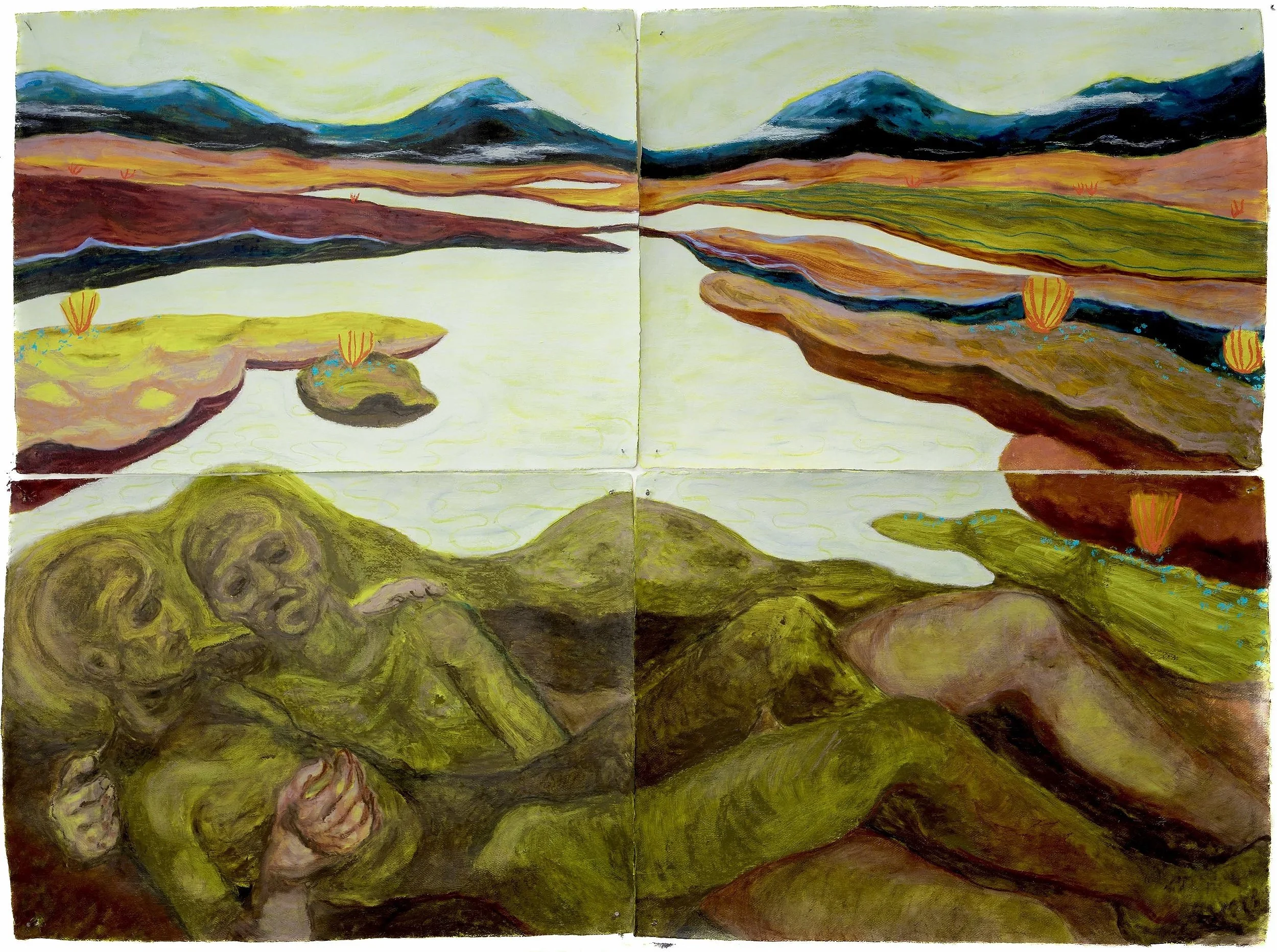'Carbon Dating'. Oil and soft pastel. 153x115cm. 2024.