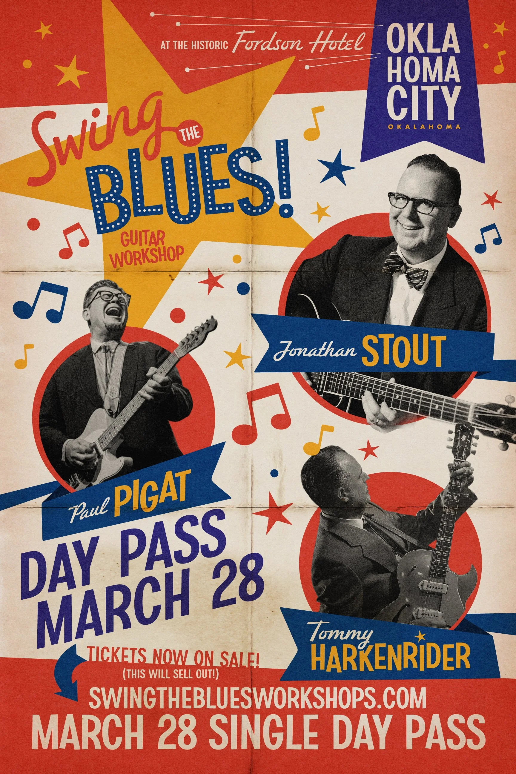 Swing the Blues Guitar Workshop Day Pass Tuition