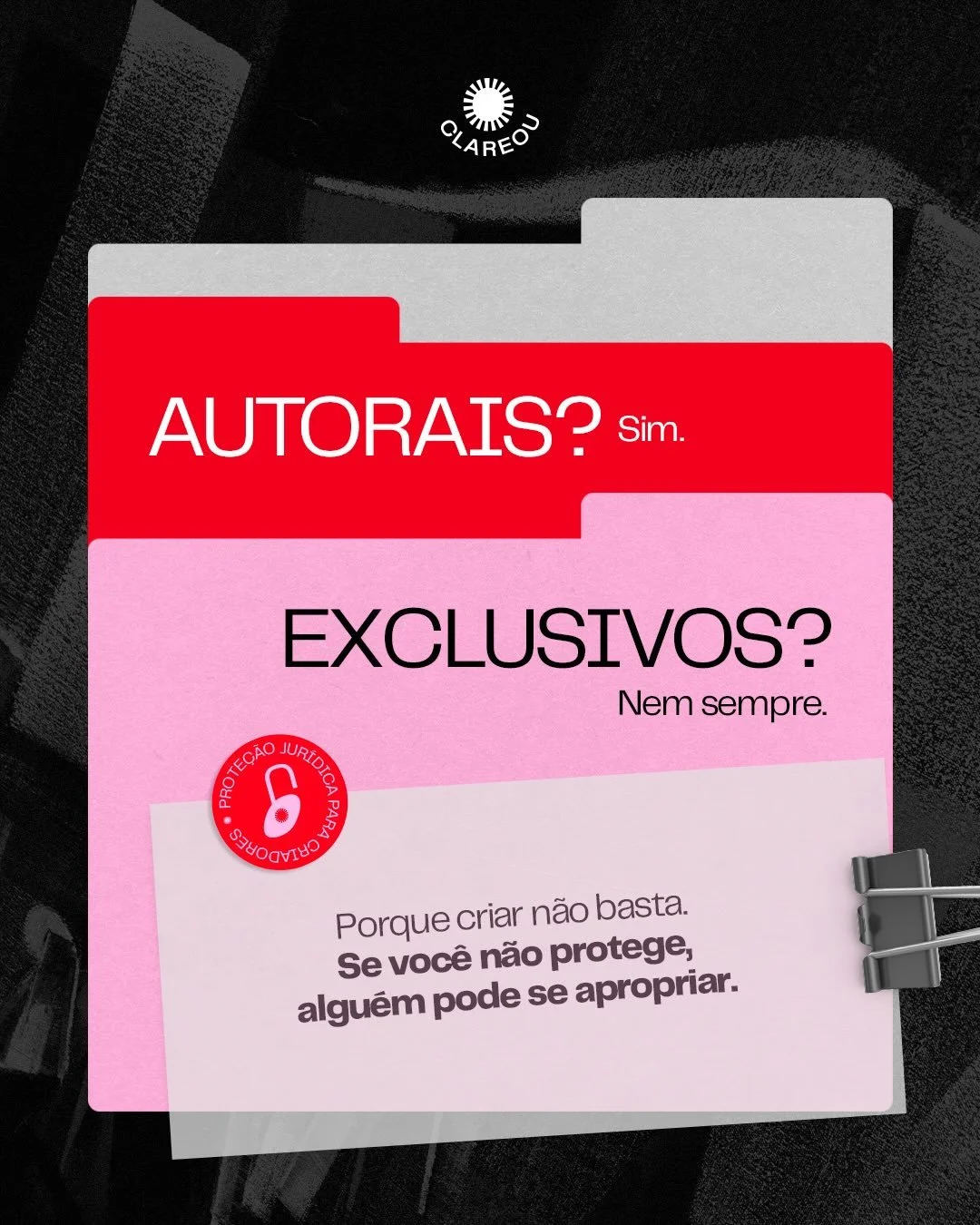 Voc&ecirc; sabia que uma cria&ccedil;&atilde;o pode ser sua sob a &oacute;tica do direito autoral, mas isso n&atilde;o garante exclusividade nem o poder de impedir que terceiros a explorem?

#criatividade #propriedadeintelectual #design #infoproduto 