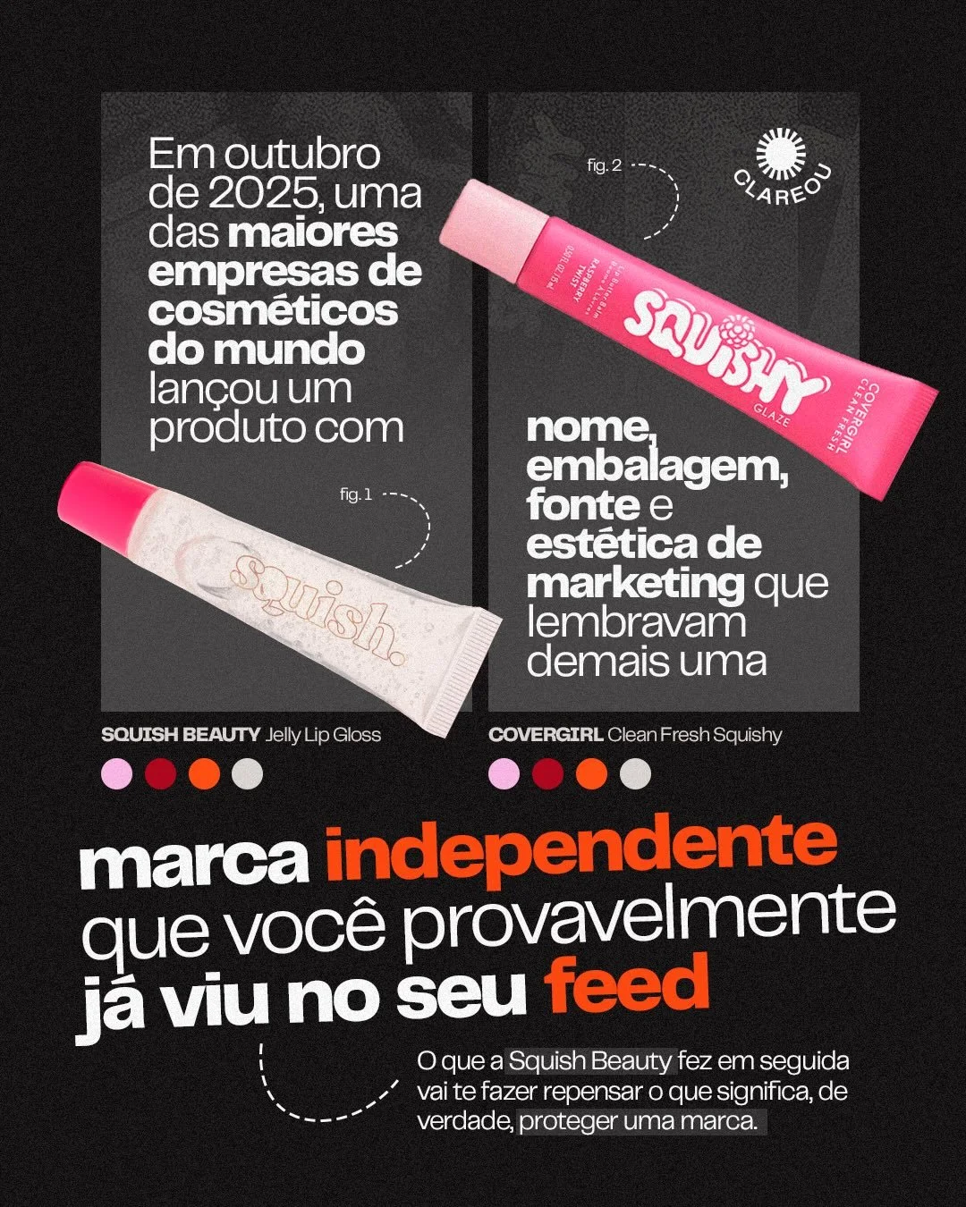 Esse caso tem dois n&uacute;cleos jur&iacute;dicos que precisam ser entendidos separadamente, porque cada um deles carrega uma complexidade pr&oacute;pria.

O primeiro &eacute; a disputa entre os nomes SQUISH e SQUISHY. &Agrave; primeira vista parece