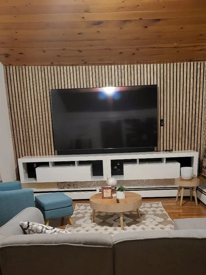 Vertical Wood Accent Wall - North Providence RI