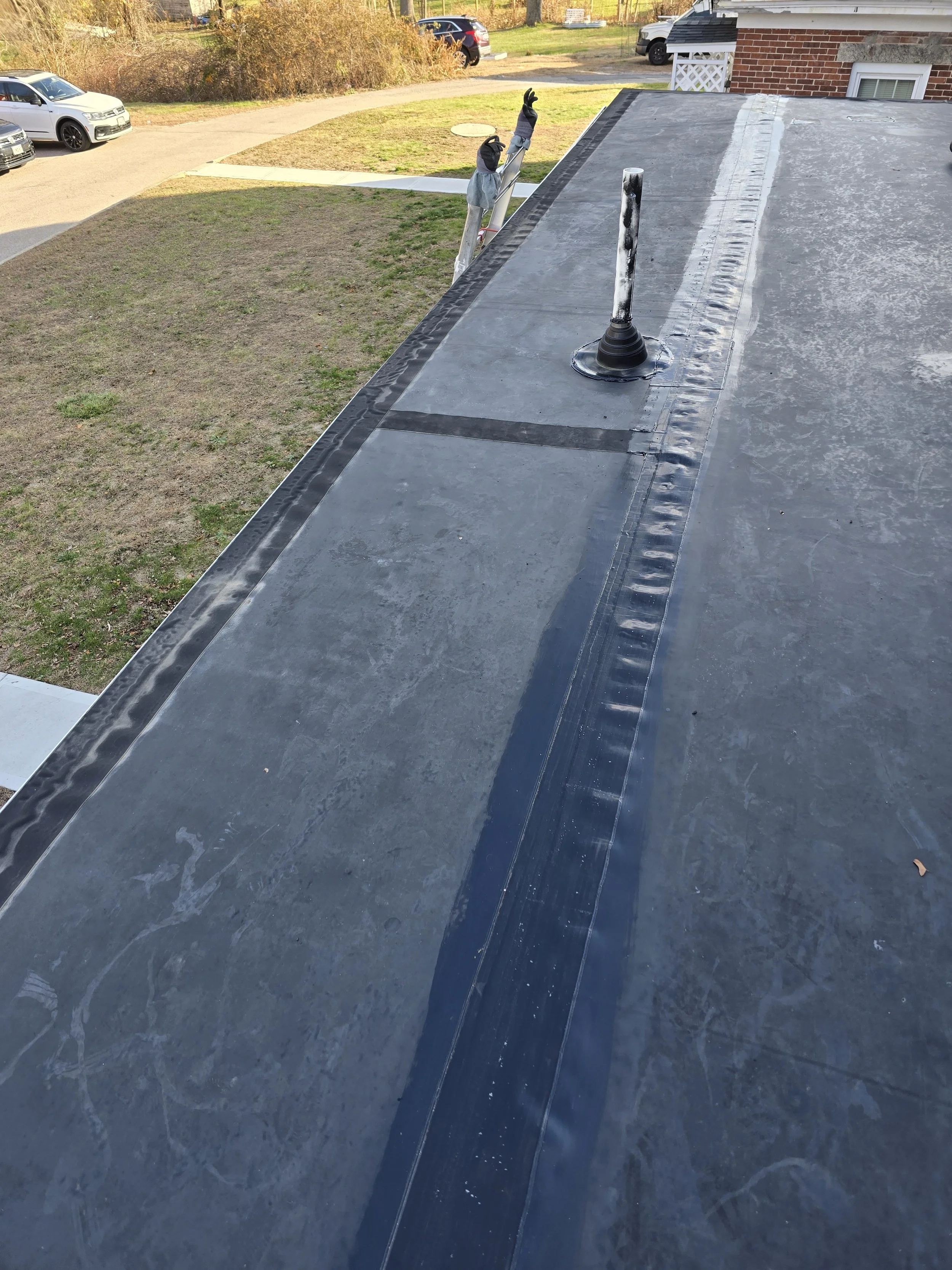 Rubber Roof Open Seam Repair/Replacement - Blackstone MA