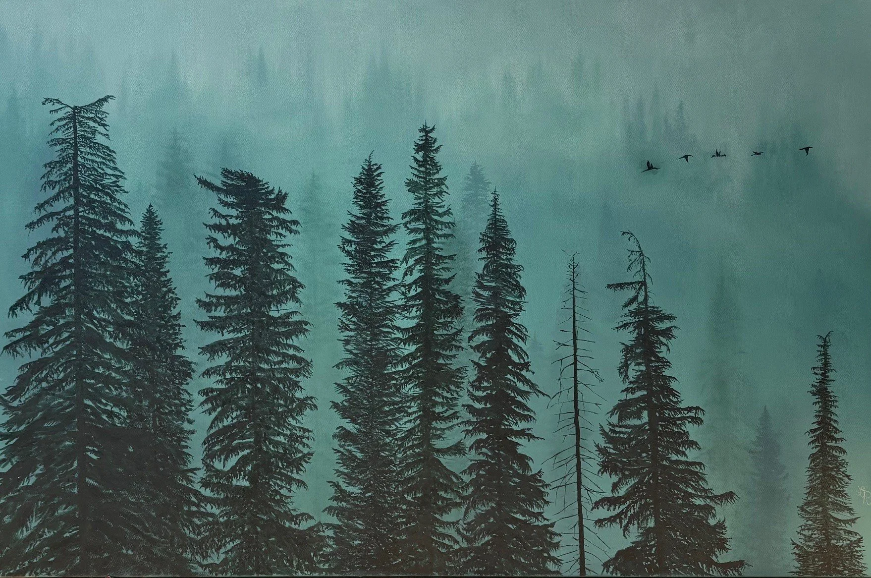 "Emerald Dreams" 24x36" Oil on Canvas