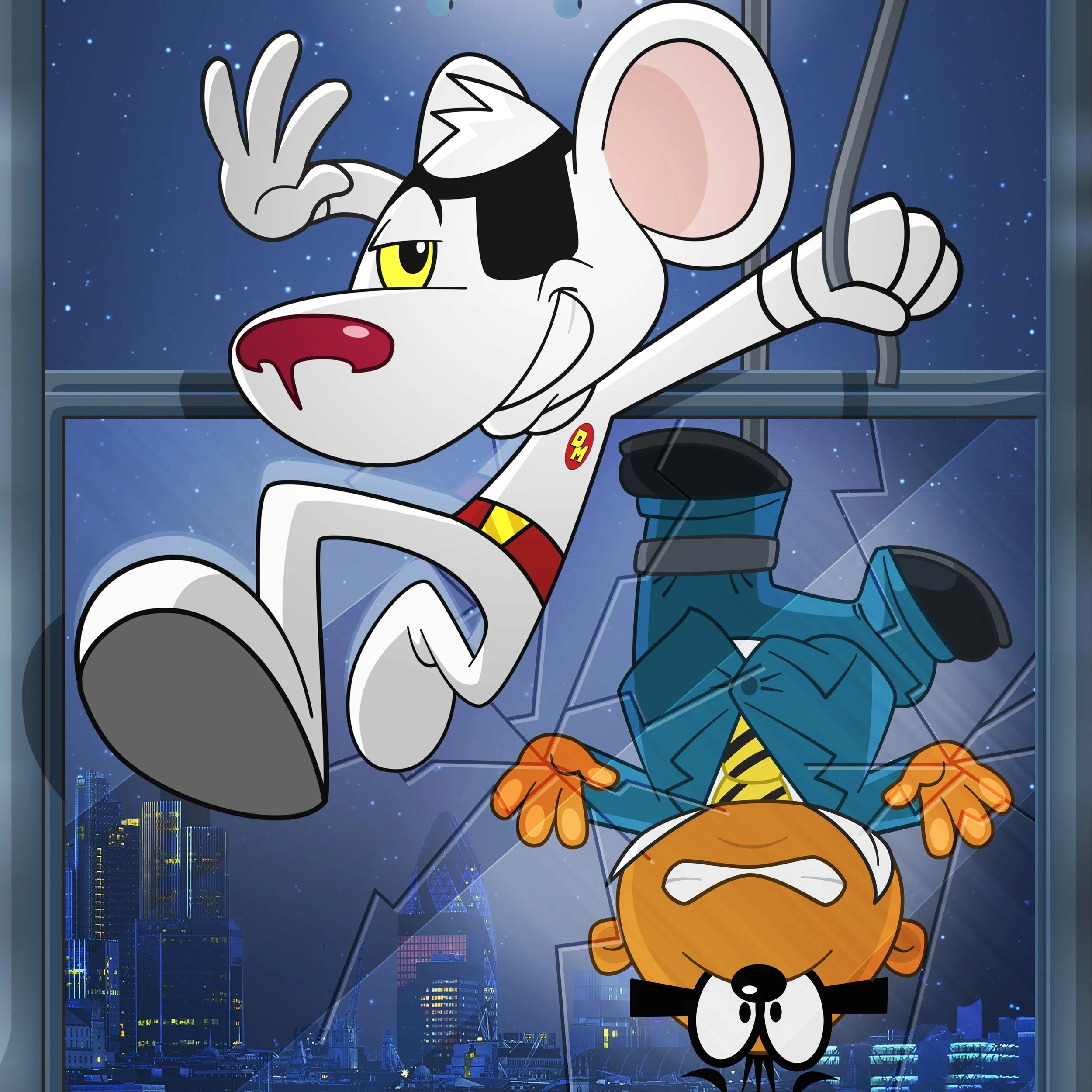 Danger Mouse
Action and comedy collide in this hilarious animated adventure. As the world’s greatest secret agent, Danger Mouse’s mission is to protect the world and multiple parallel universes from the villainous and evil Baron Greenback. At his