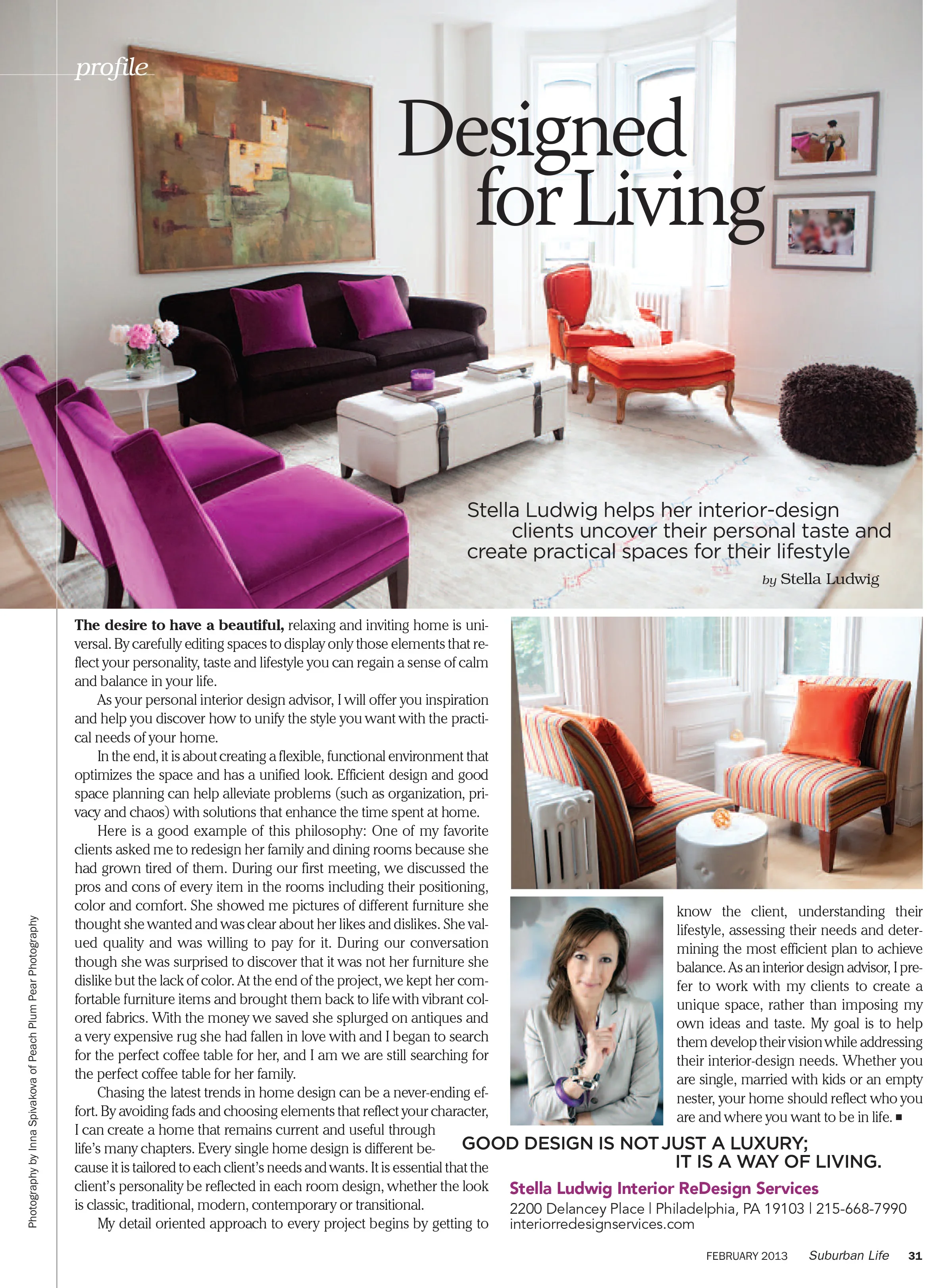 Philadelphia &amp; Suburban Life Magazine | 2013 