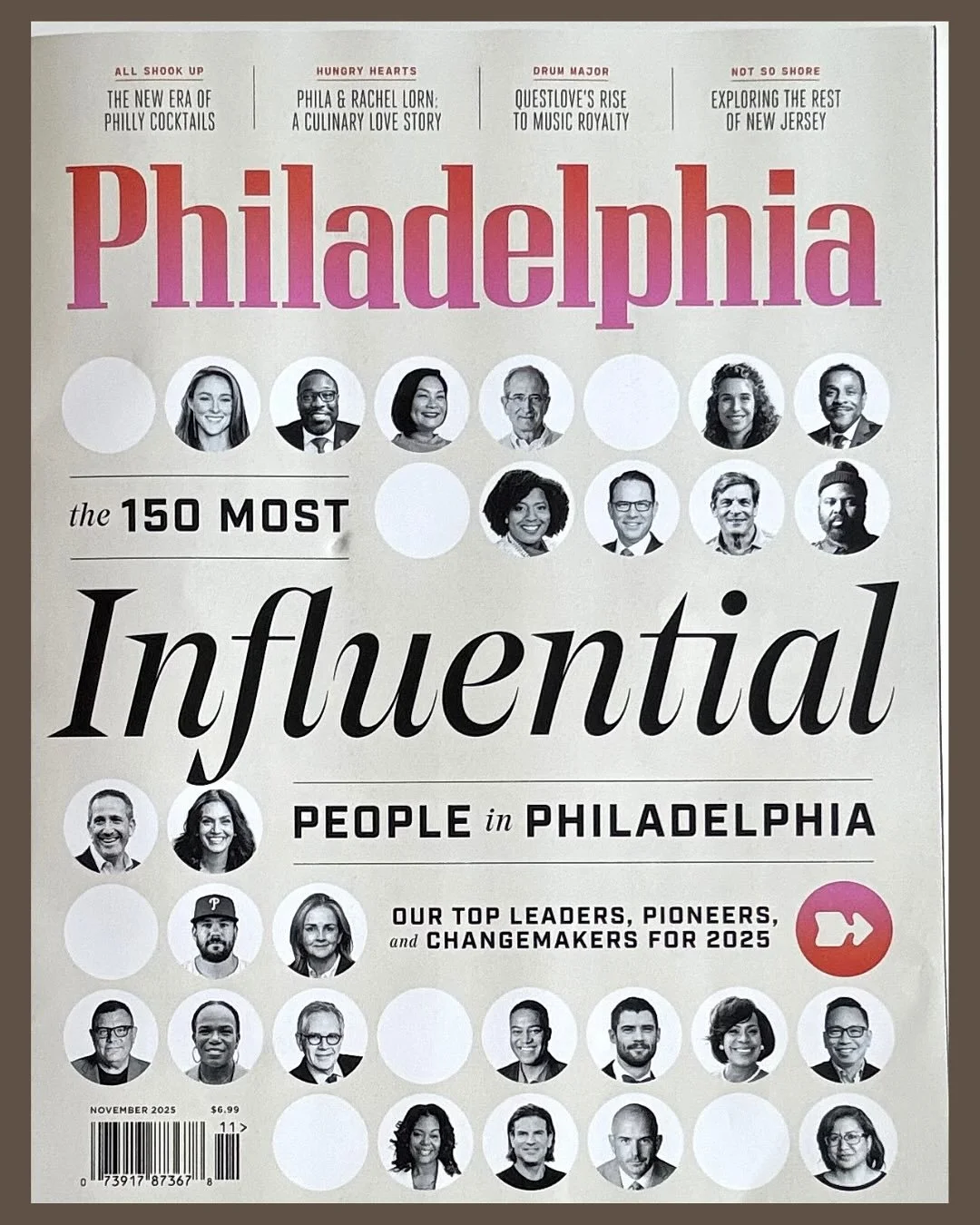 Feeling incredibly grateful! 

A huge thank you to @phillymag for featuring my work in your latest issue of The 150 Most Influential People in Philadelphia.

Seeing my design studio showcased in print is always thrilling, and I&rsquo;m so excited to 