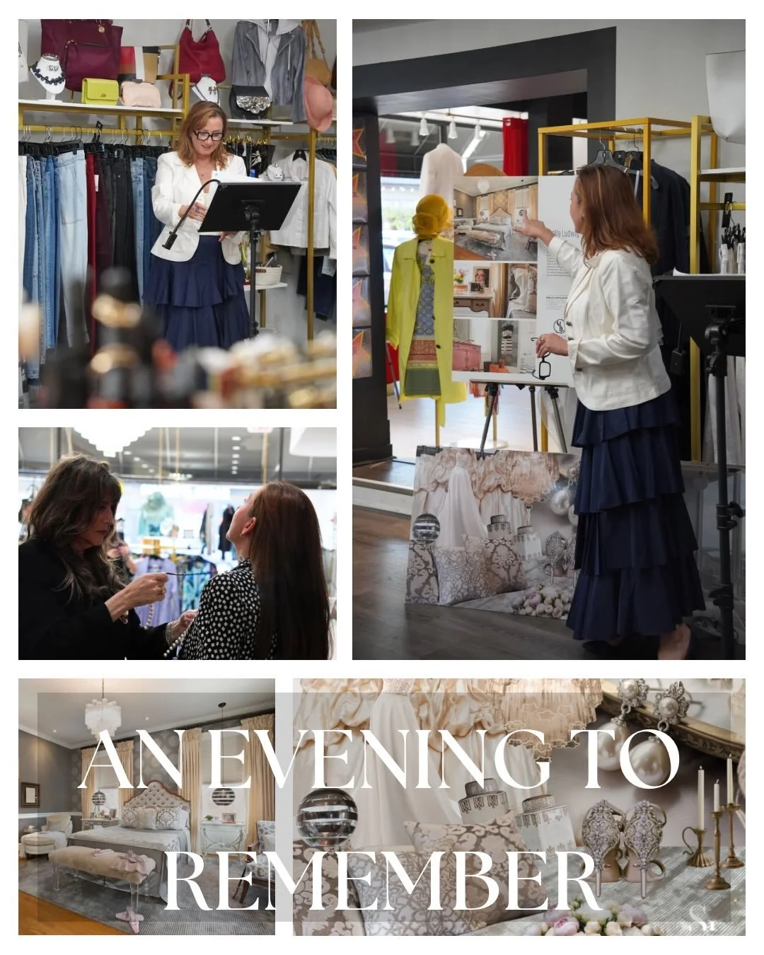 Yesterday, we brought it all together.
A fabulous conversation and evening on using fashion as inspiration for interior design.

We came, we saw, and a few of us couldn&rsquo;t pull ourselves away from finding inspiration and running to the dressing 