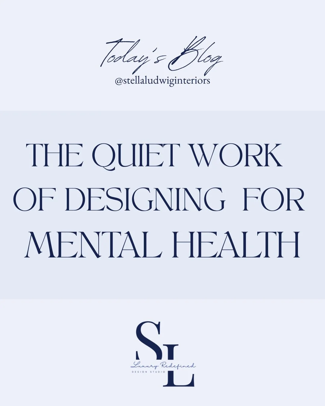 Your space affects your state of mind more than you think, and this month we&rsquo;re examining how. 

For Mental Health Month, I want to encourage you to consider your spaces with brightness and clarity in mind. 

Start with light: open those curtai