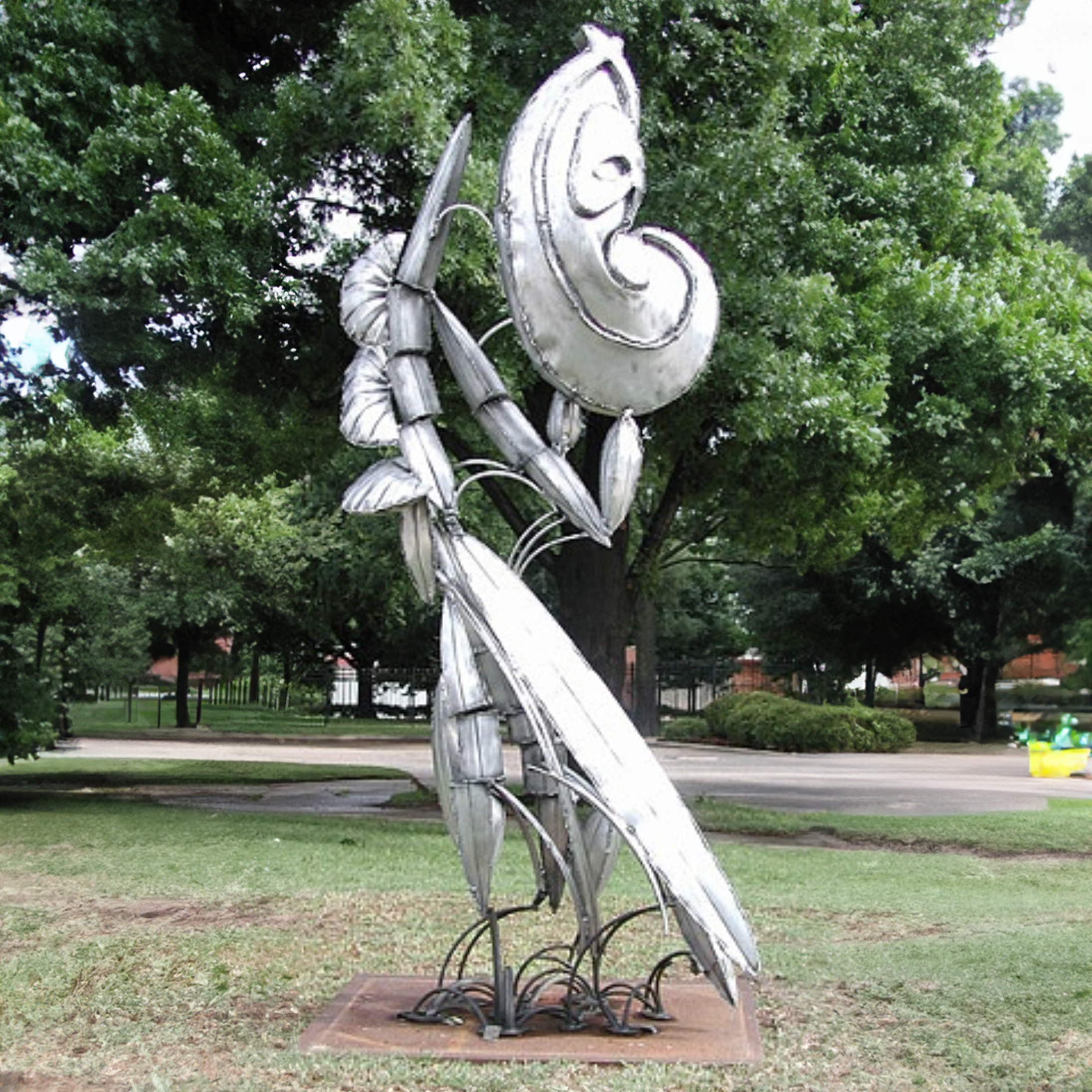 I was invited to show this for a year In Wichita Falls and got a stipend! The falls are artificial, but still very pretty.