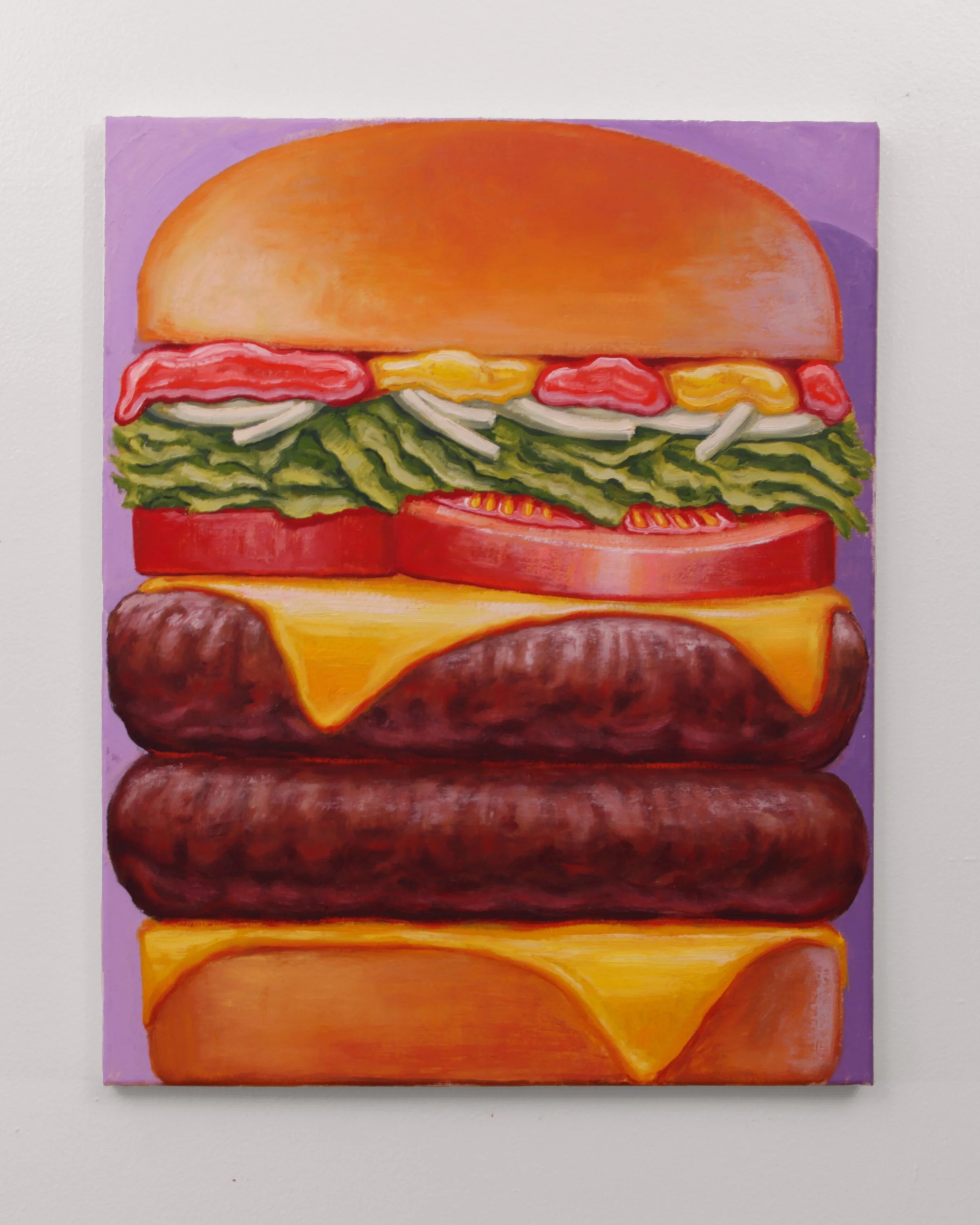 Double with Cheese, 16x20", oil on canvas
