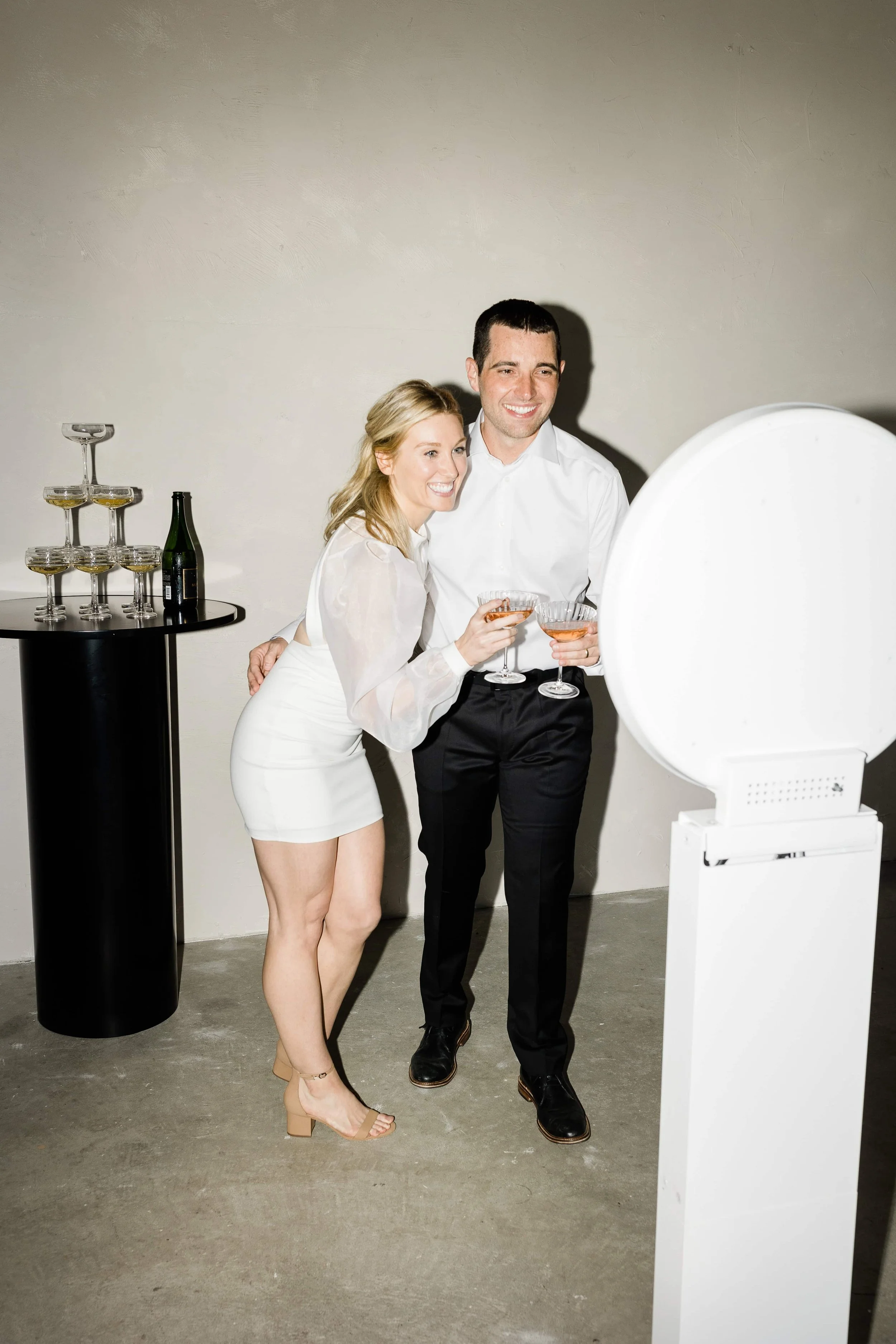 Luxury photo booth setup in Houston