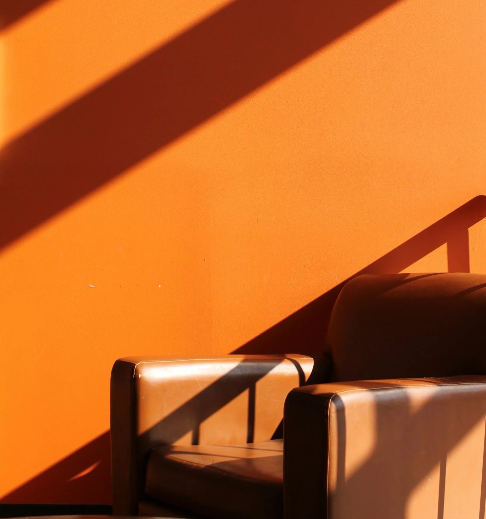 Sala de juntas con mesa rectangular, seis sillas de oficina y estantes llenos de libros.