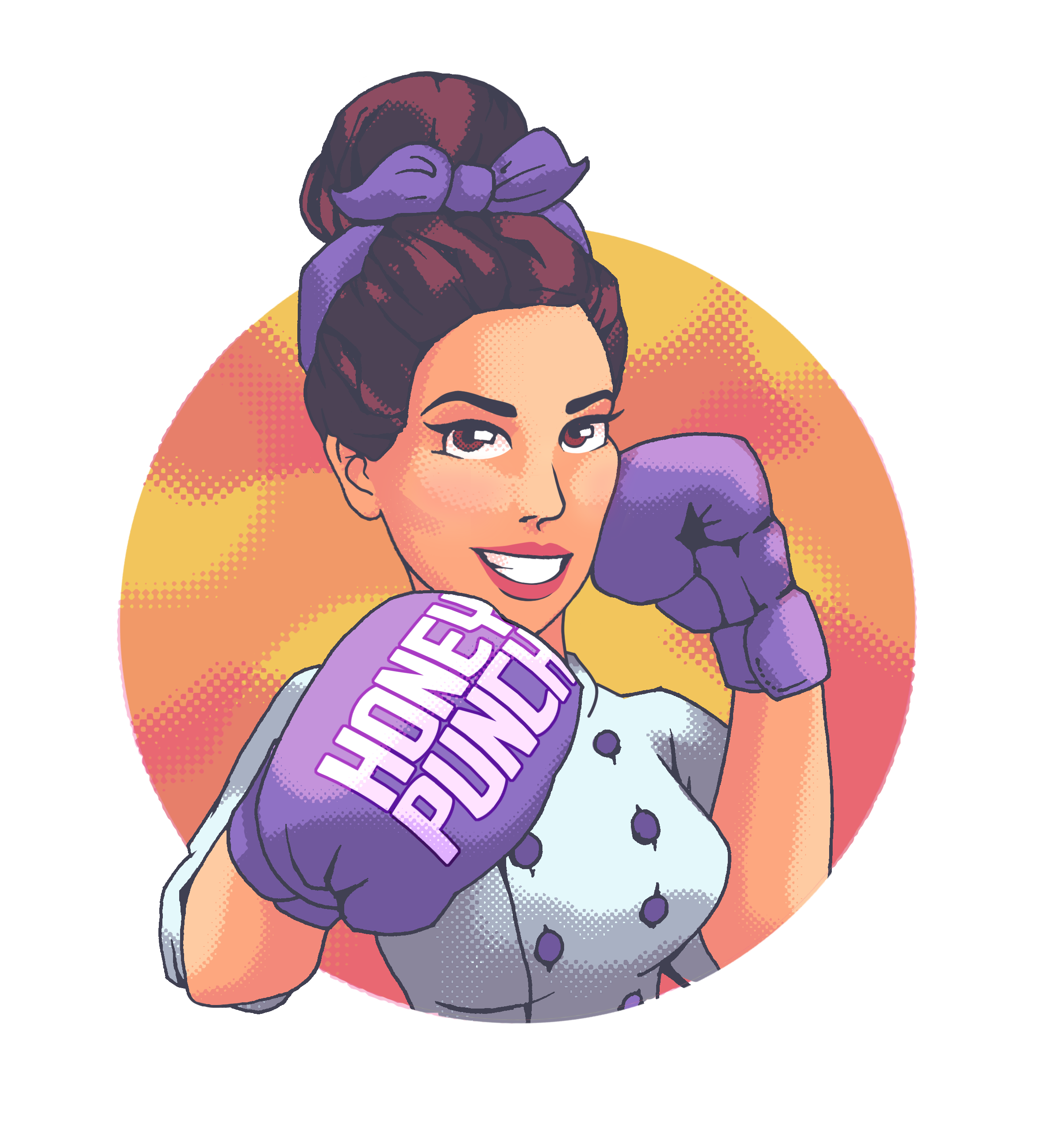 Honey Punch Bakes character logo