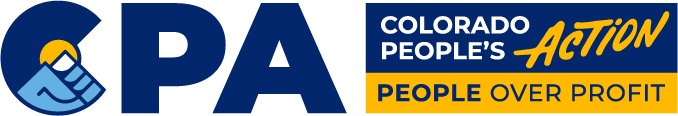 Colorado People's Action logo with tagline People Over Profit