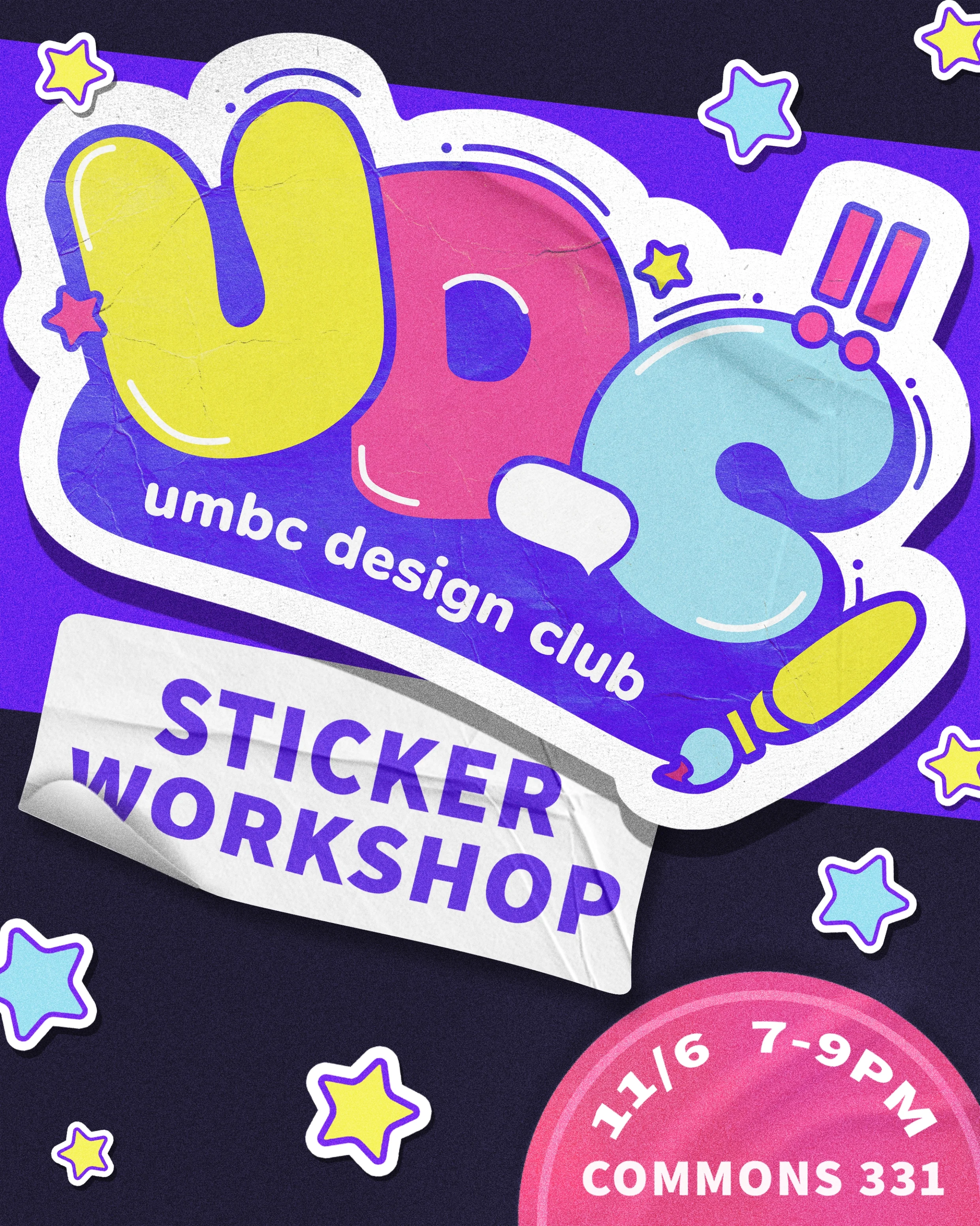 UDC Sticker Workshop Poster.webp