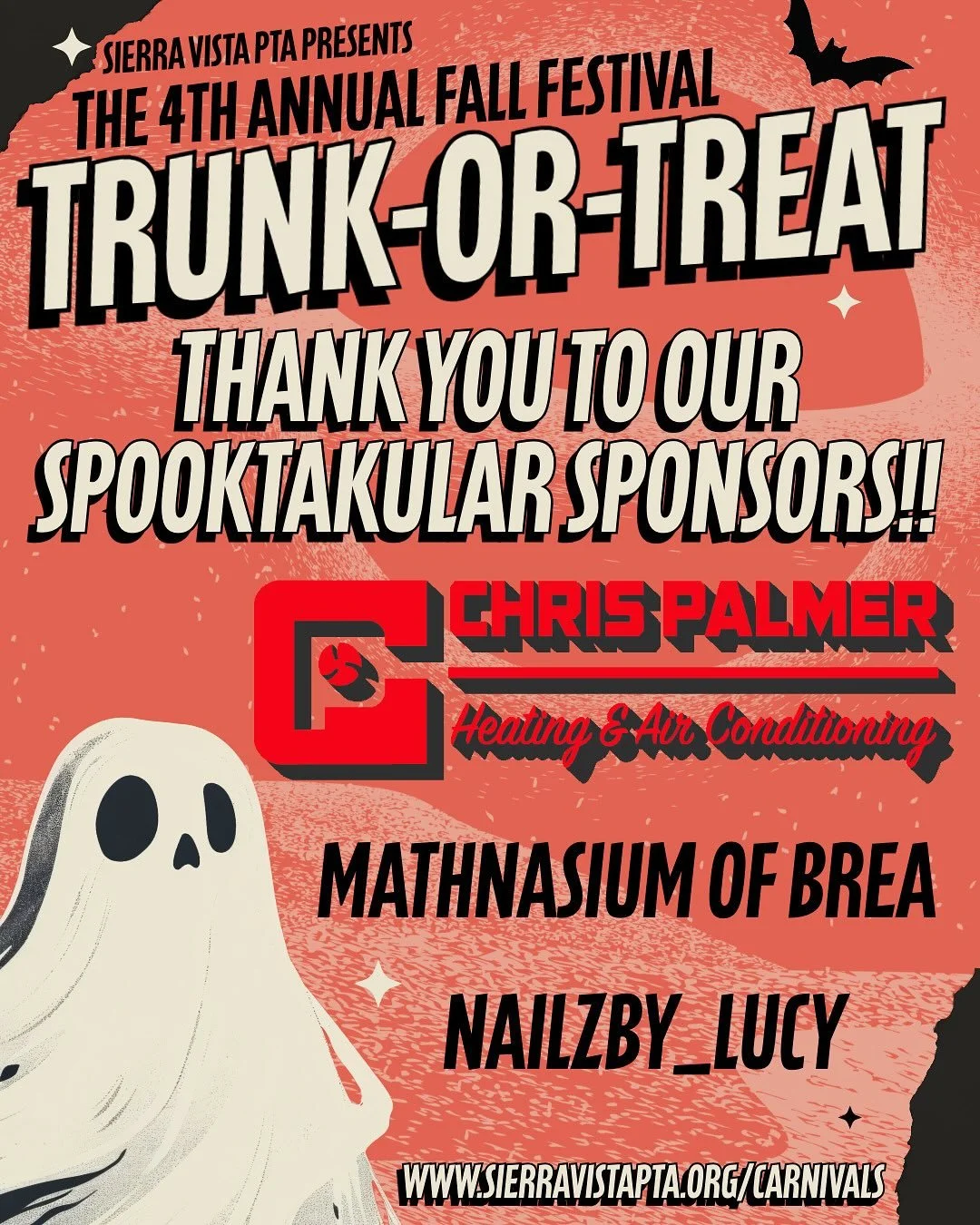 🎃🦇 A HUGE thank you to our Spooktacular Sponsors & Donors! 👻💛
Our 4th Annual Fall Festival Trunk-or-Treat wouldn’t be possible without the incredible support of our community. Your generosity helped us make this event magical for all ou