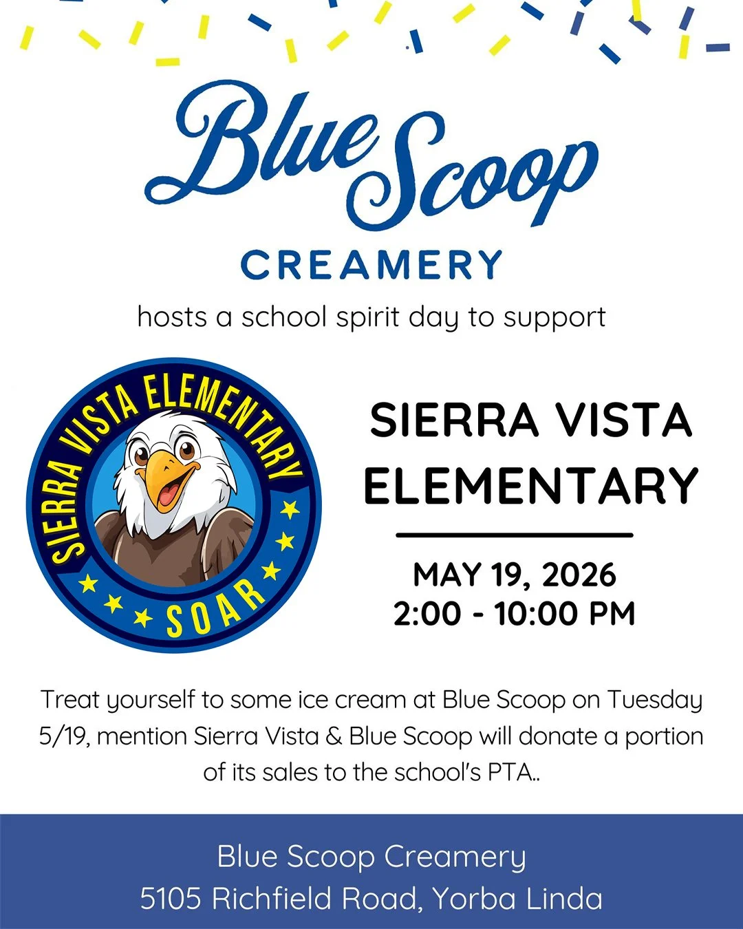 May 19, 2026 | Blue Scoop Creamery