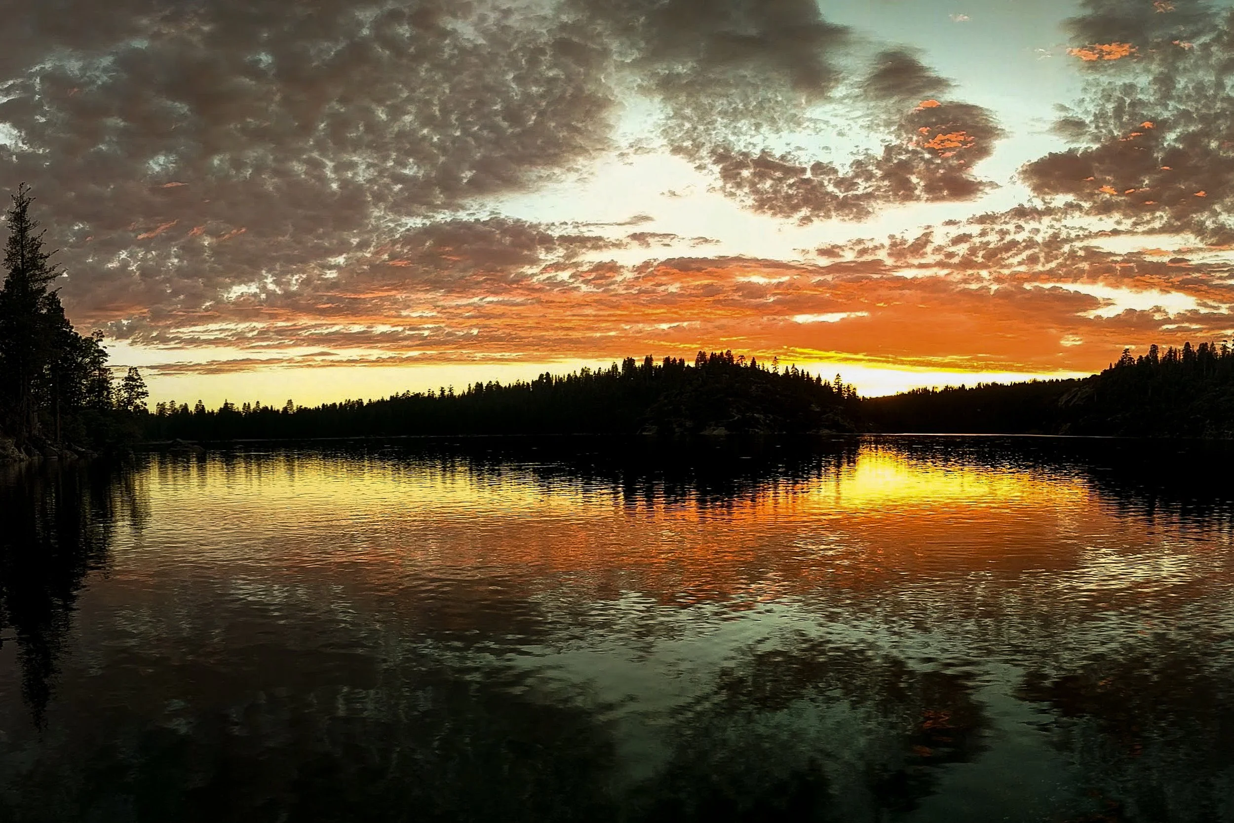 pinecrest lake sunset after high pass soft.jpg