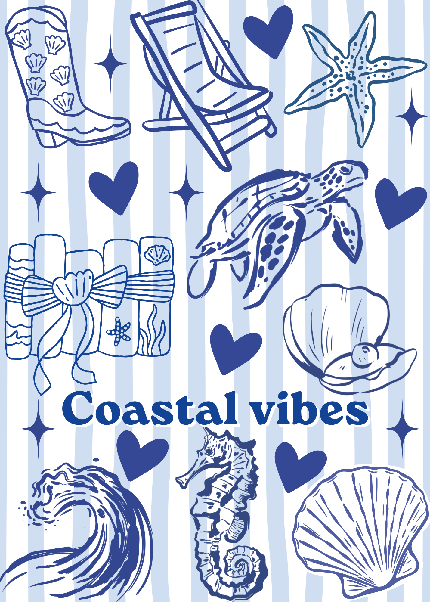 Coastal Vibes Kindle Insert