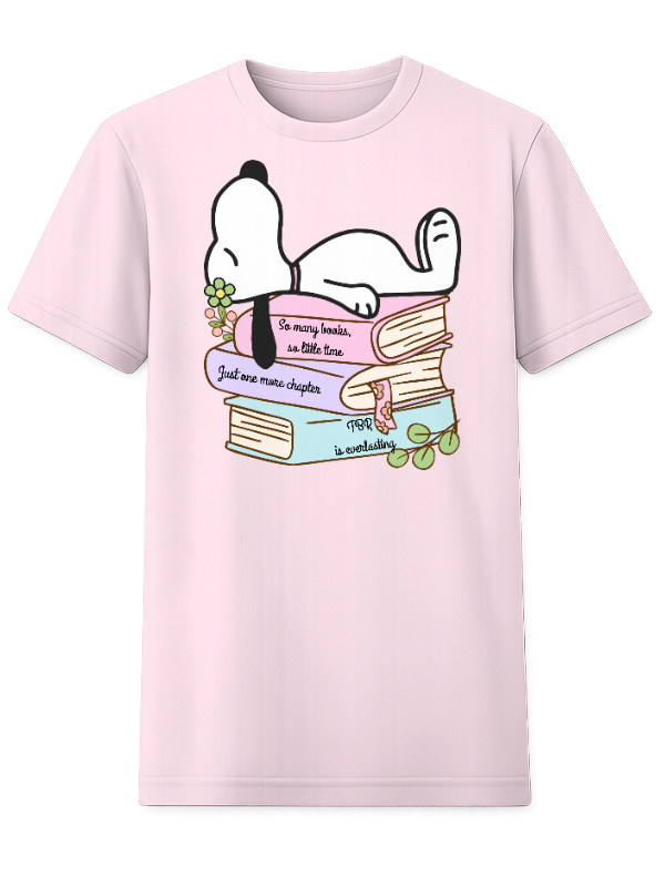 Dog Bookish Stack T-Shirt