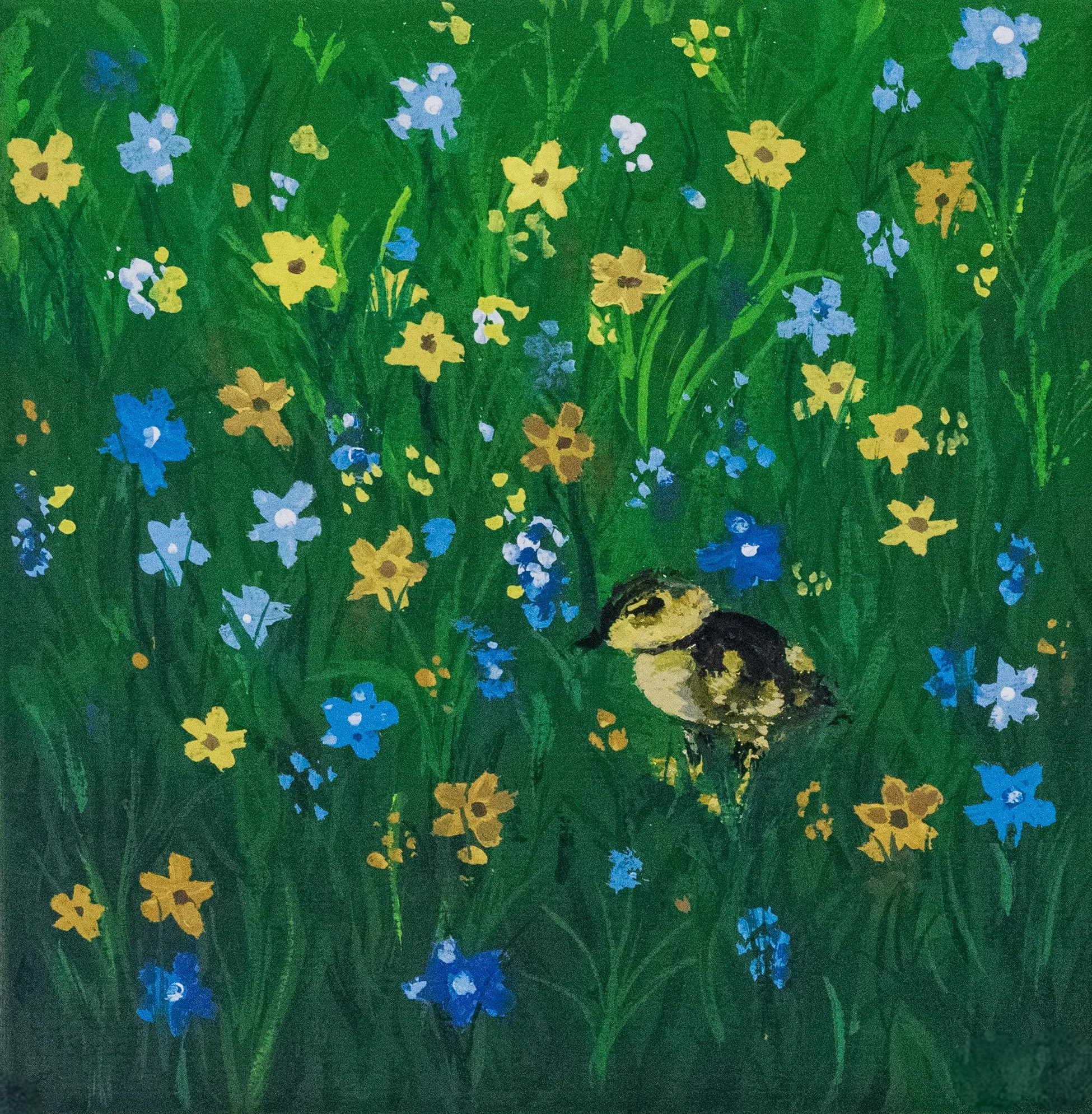 Duckling in tall grass.
2025