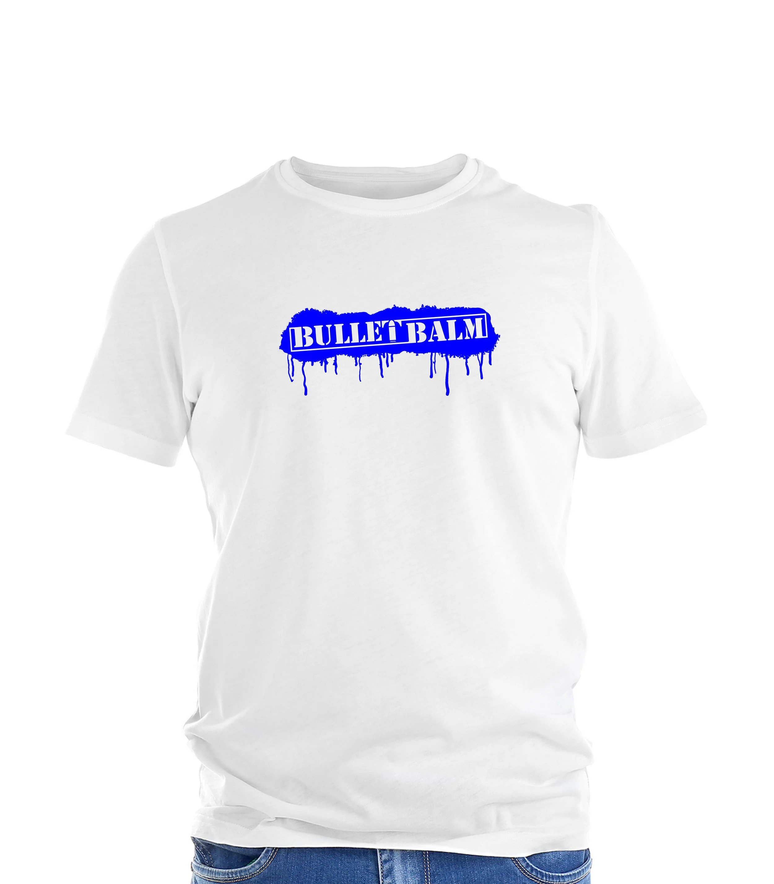 Logo Drip T Shirt Mockup (White Shirt Dark Blue Logo).jpg