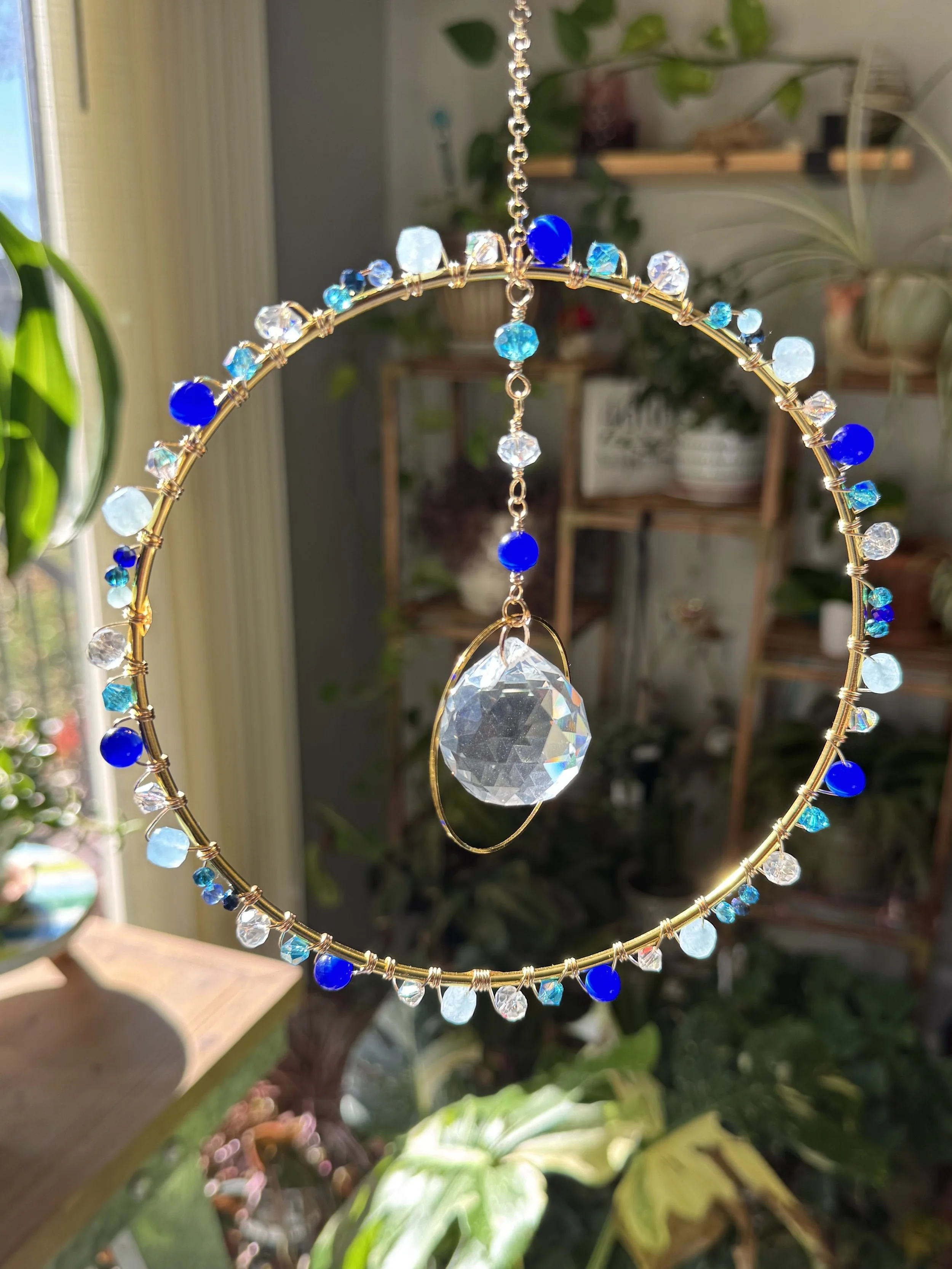 6.5" Cobalt Blue Suncatcher