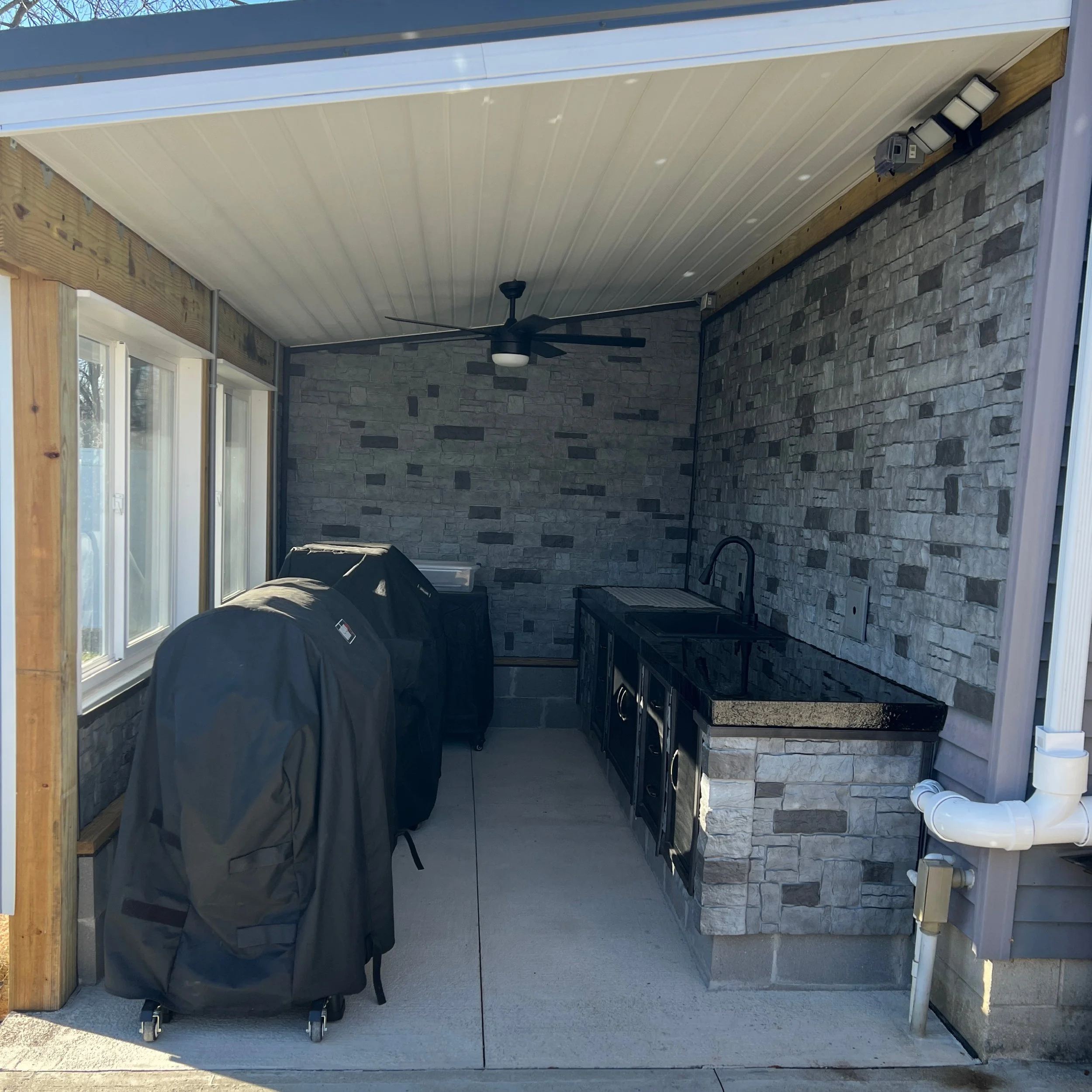 Finished The Outdoor kitchen