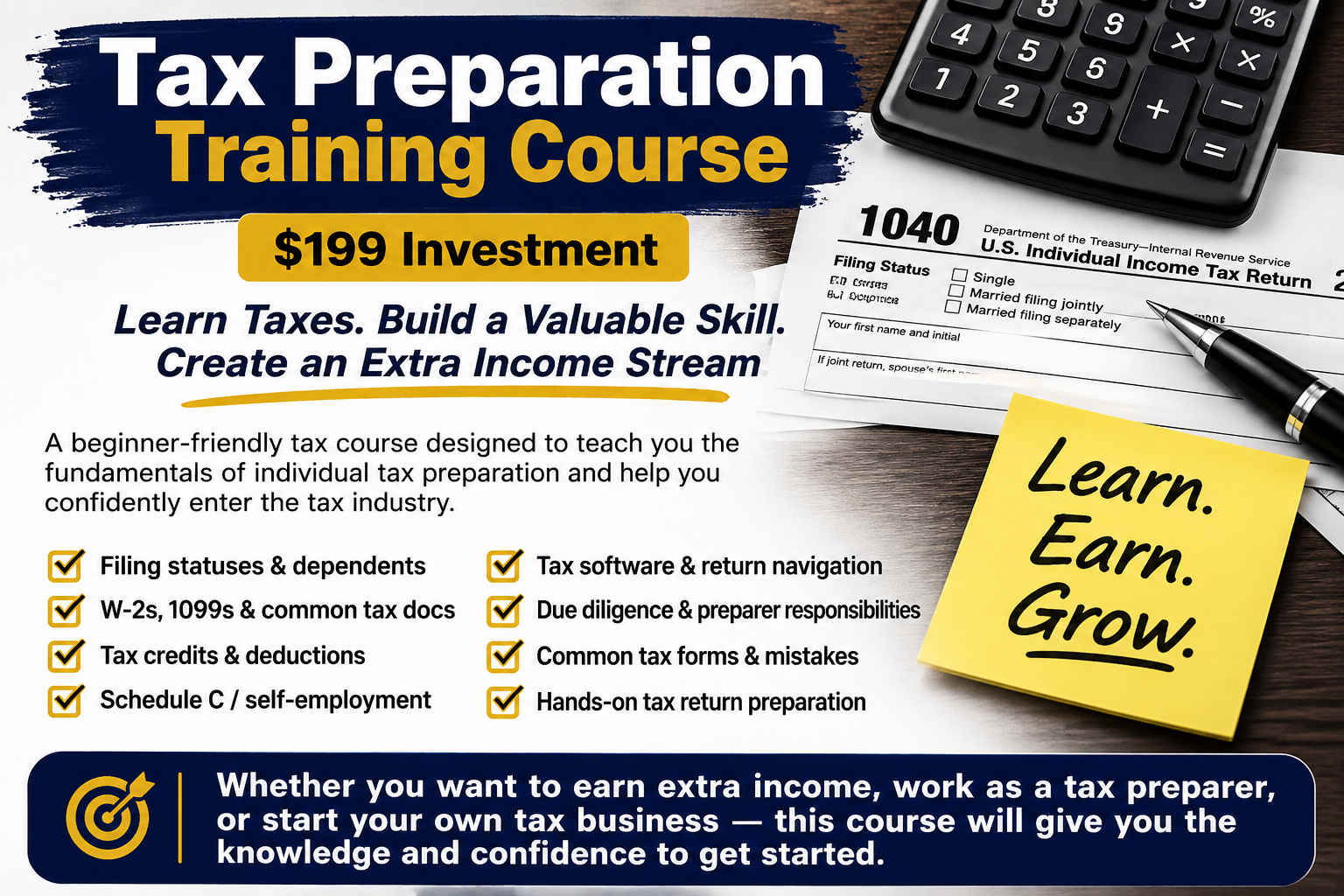 Tax Preparation Training Course
