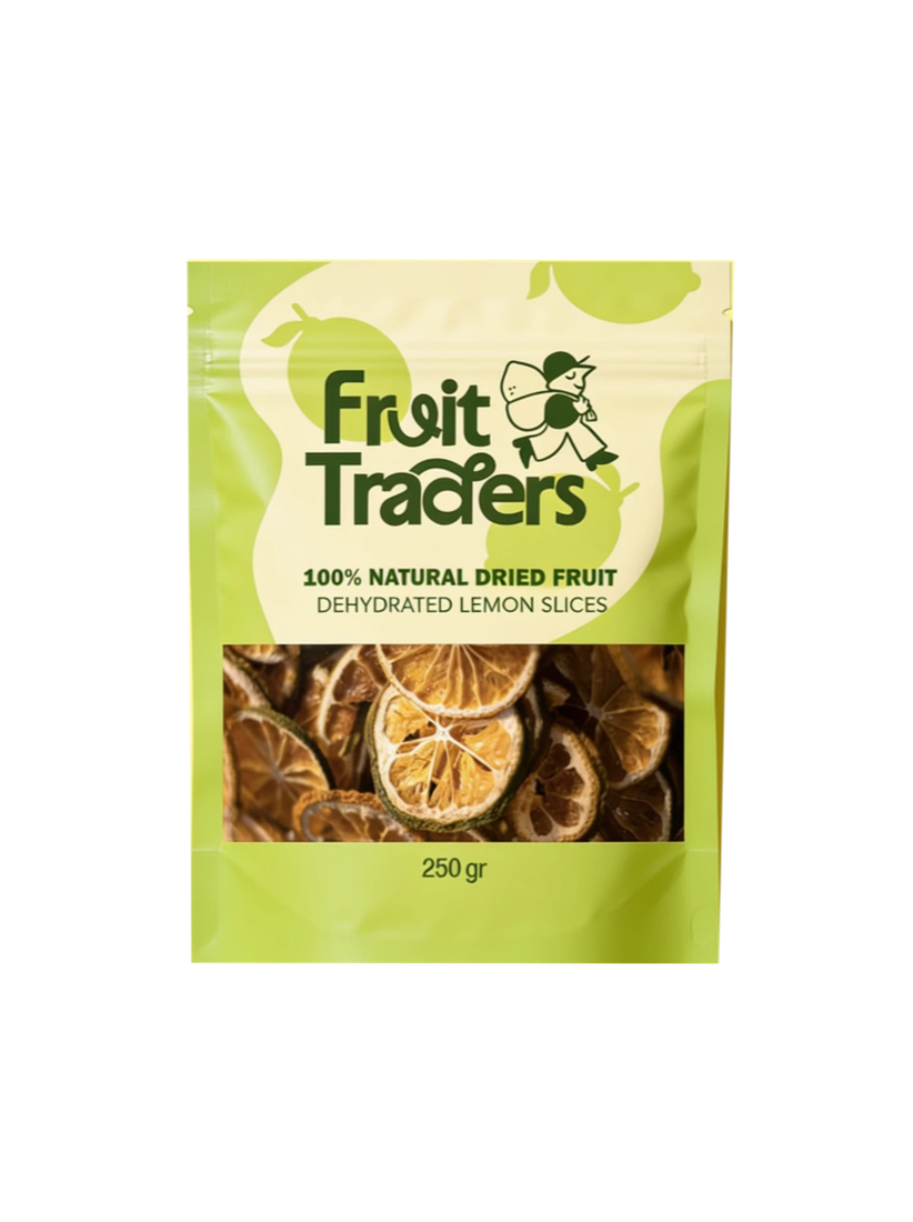 Dehydrated lemon slices pouch, 250 gr