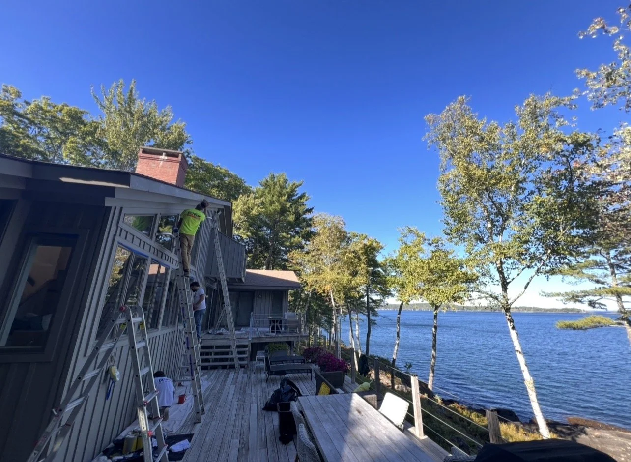 exterior painting midcoast Maine