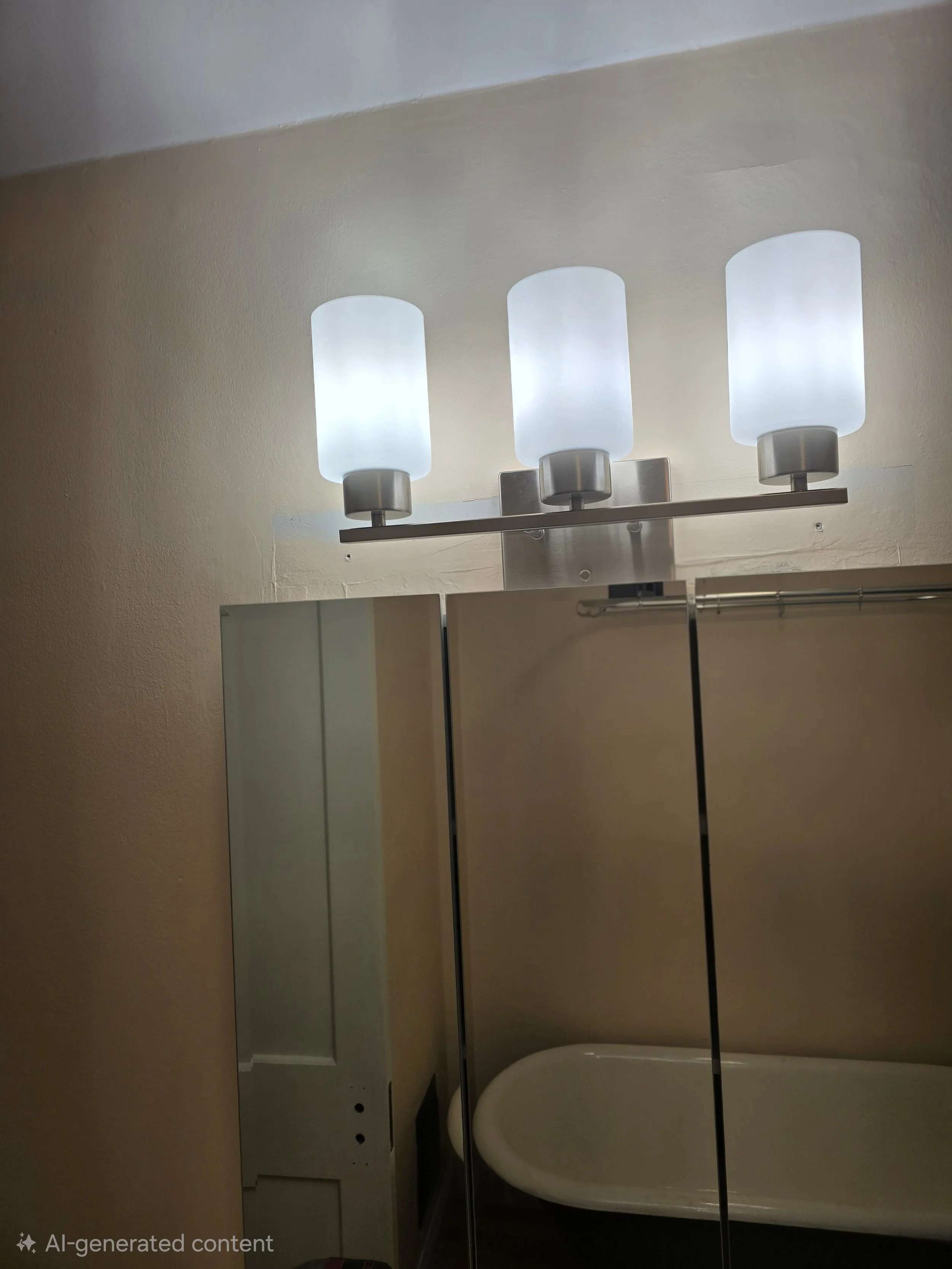 Vanity Light replaced 