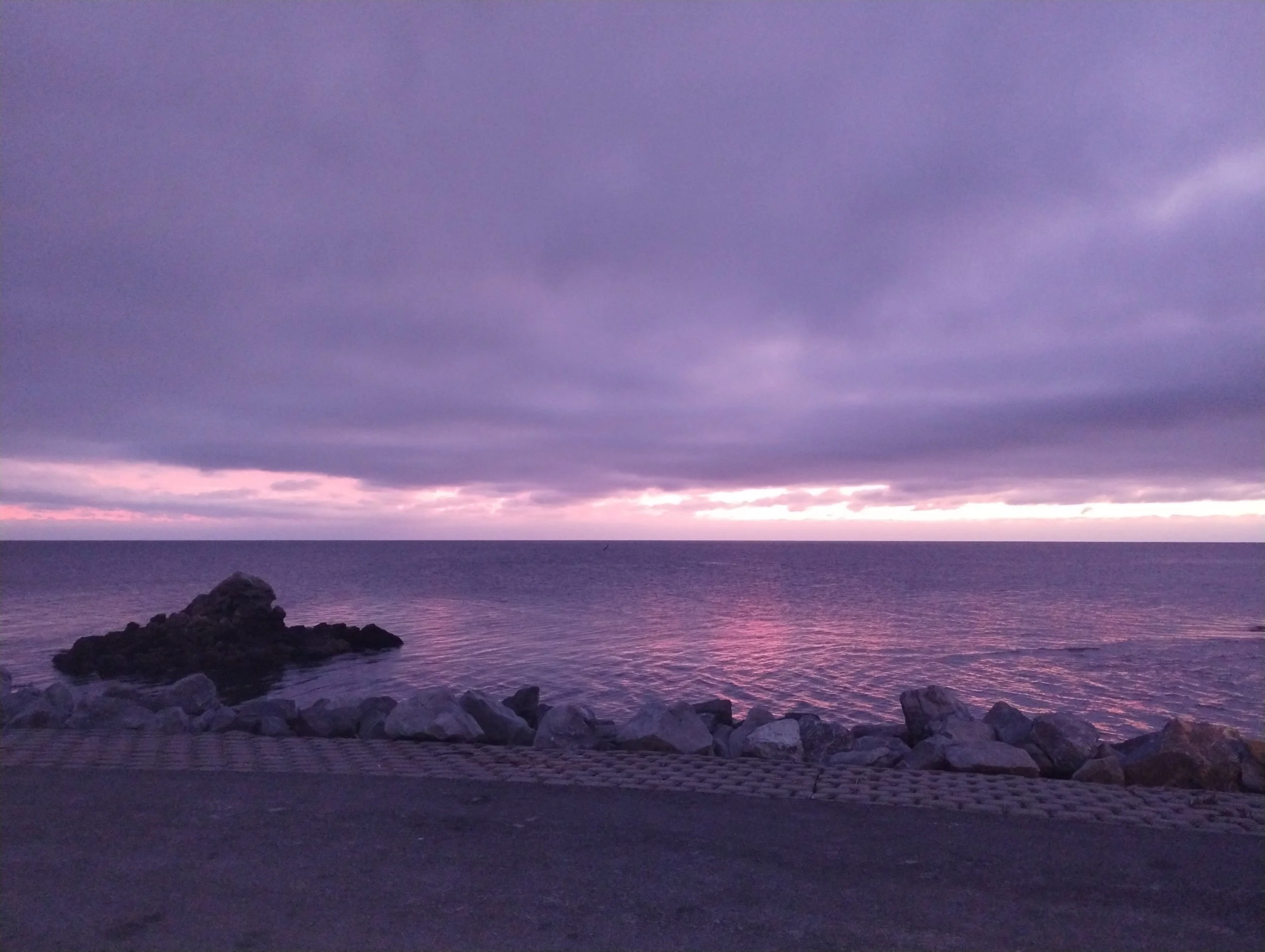 Sunset at the point