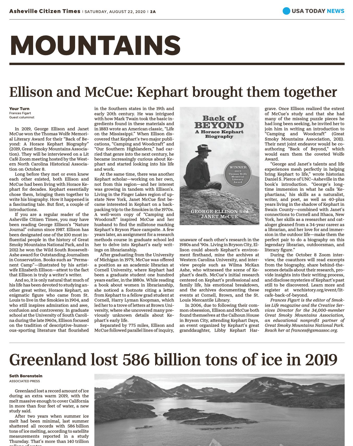 August 22, 2020: Ellison and McCue: Kephart brought them together