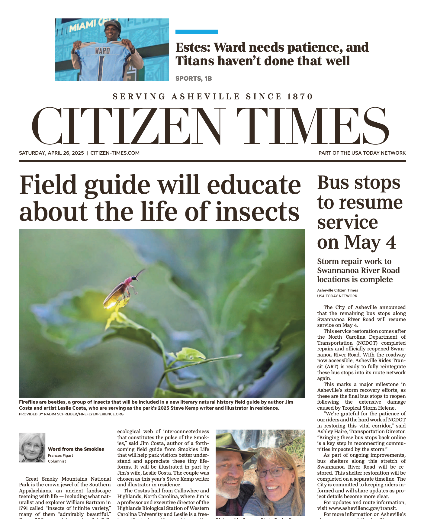 April 26, 2025: Field guide will educate about the life of insects