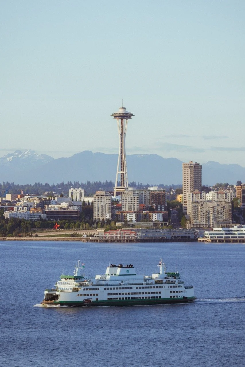 Space Needle with Ferry - Large Print