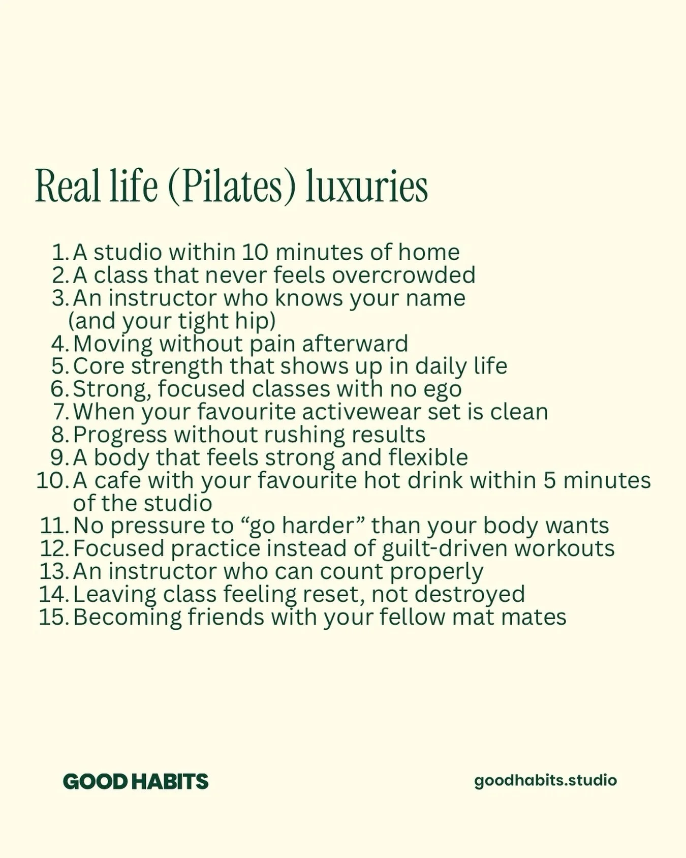 The real luxury? Creating Good Habits, one Pilates class at a time ✨ #amsterdam #pilates #pilatesstudio #luxury