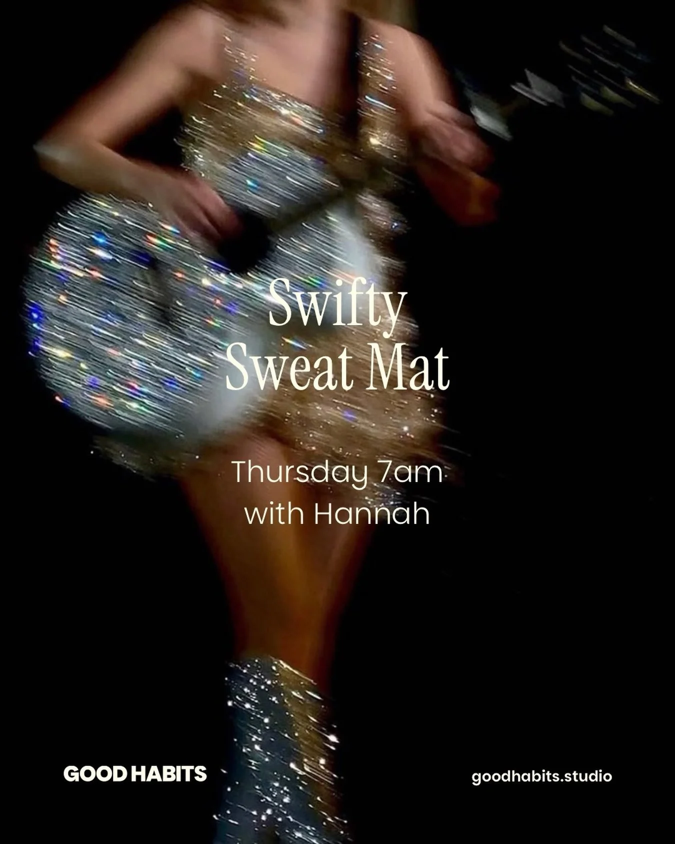 Come join our Swifty Sweat Mat this Thursday 7am with Hannah in studio ✨🎶🩵 Book via Momence (link in bio). Can&rsquo;t wait to see you all there 🌸🌷💝