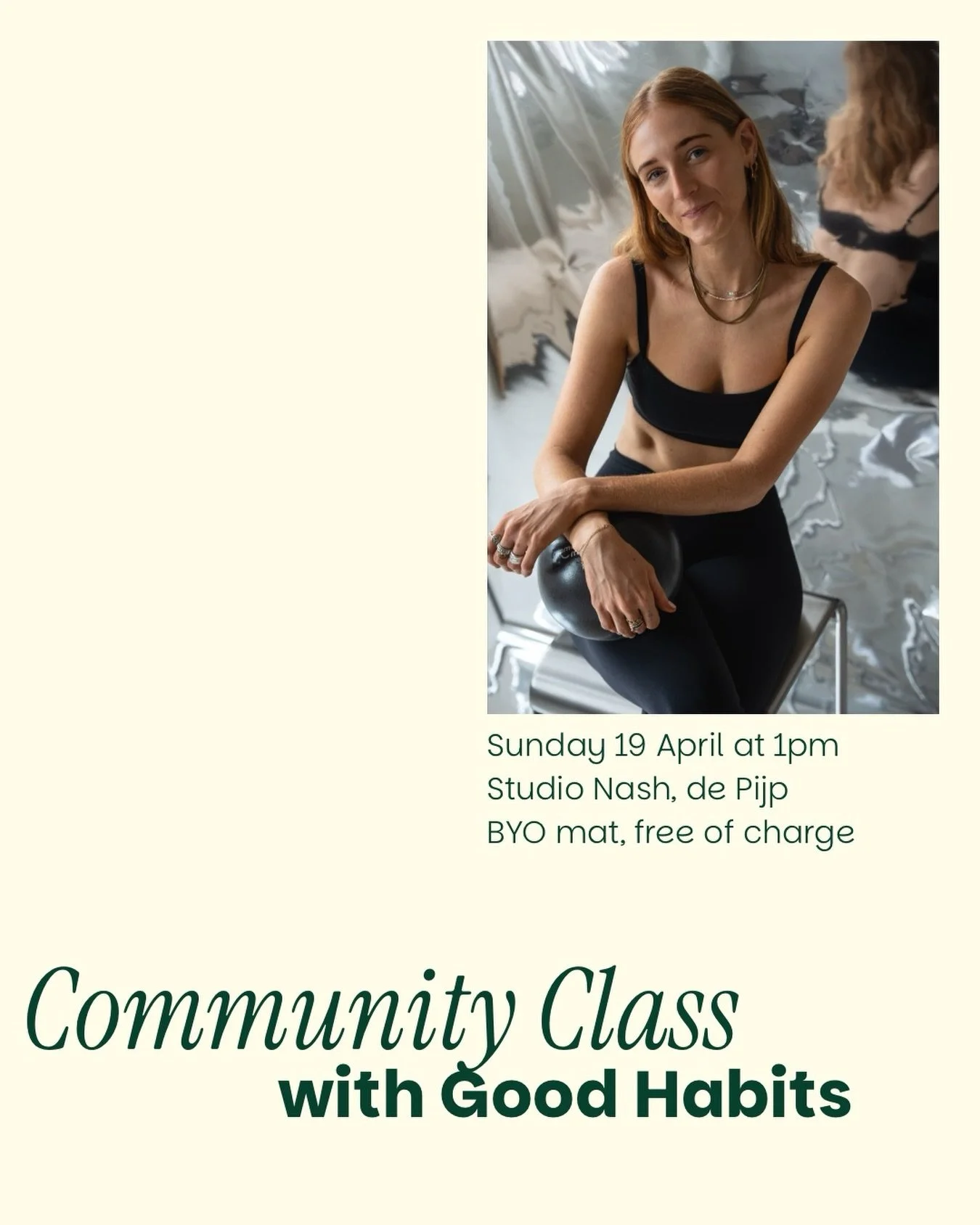 Community class at @studio__nash , open to all 🤍
Join us for a feel-good Pilates session with Good Habits.
Bring your mat, bring a friend! Book via Momence (link in bio) ✨🌷