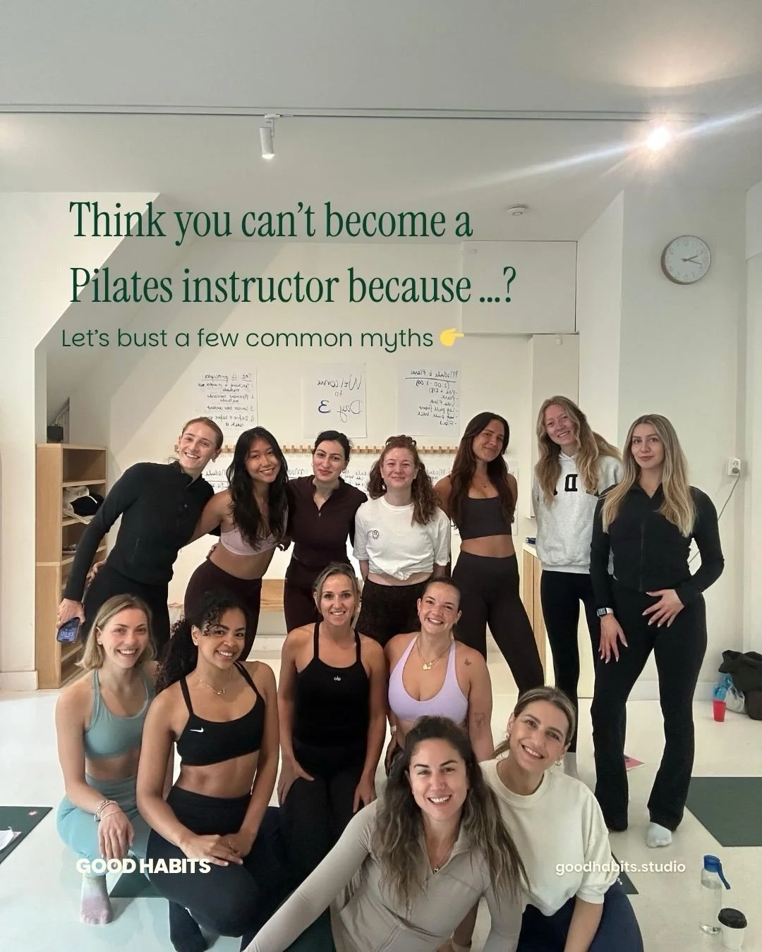Unsure about whether to start your Pilates teacher training journey? Let&rsquo;s bust some common myths&hellip;If you would like to know more about the July intake at Good Habits with @in_balanceeducation , I&rsquo;d love to chat 💚

Send me or @in_b